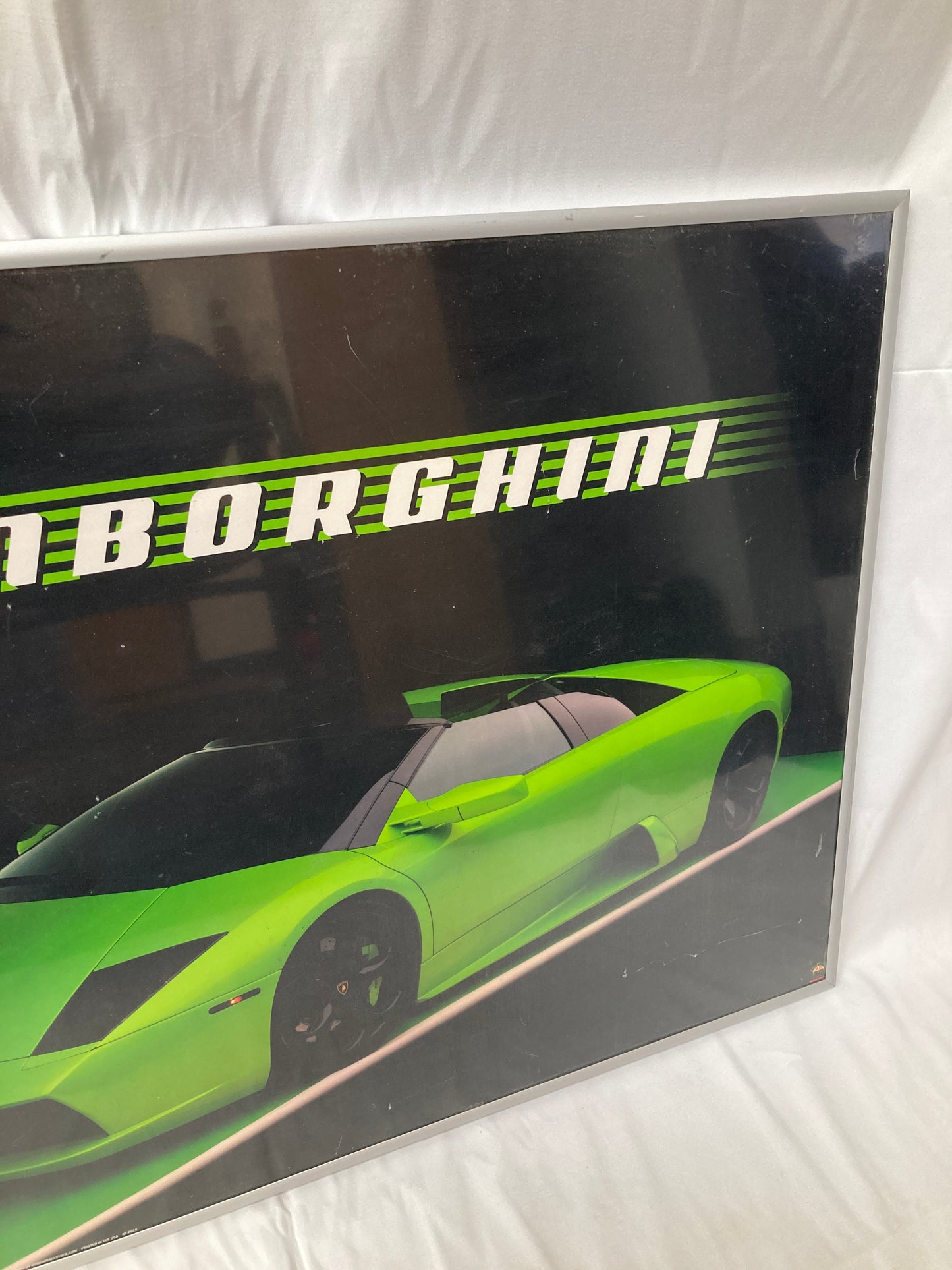 Framed Lamborghini Poster