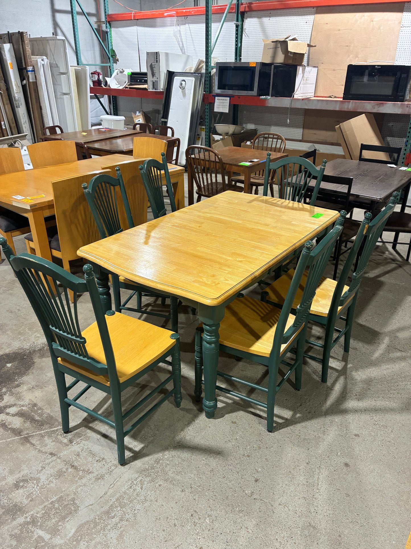 7-Piece Solid Wood Dining Set