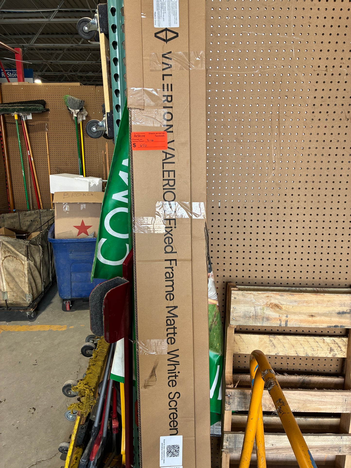 Valerion Fixed Frame Matte White Projection Screen