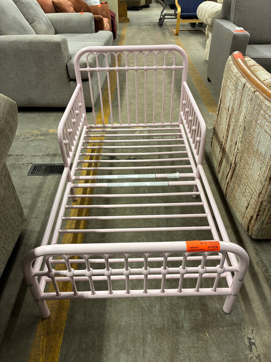 Pink Metal Kids Bed Frame