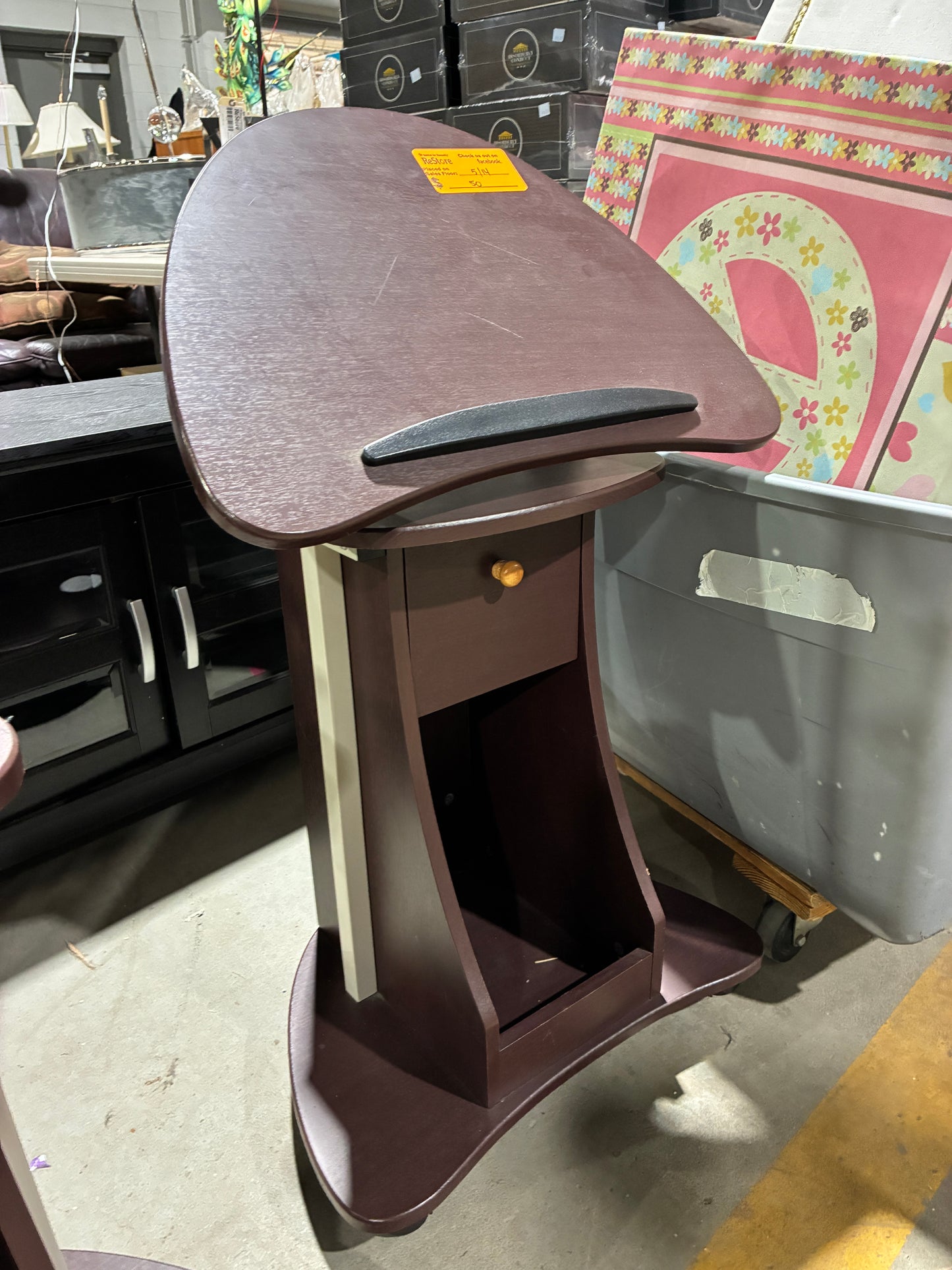 Adjustable Mobile Podium / Laptop Tables $50 each