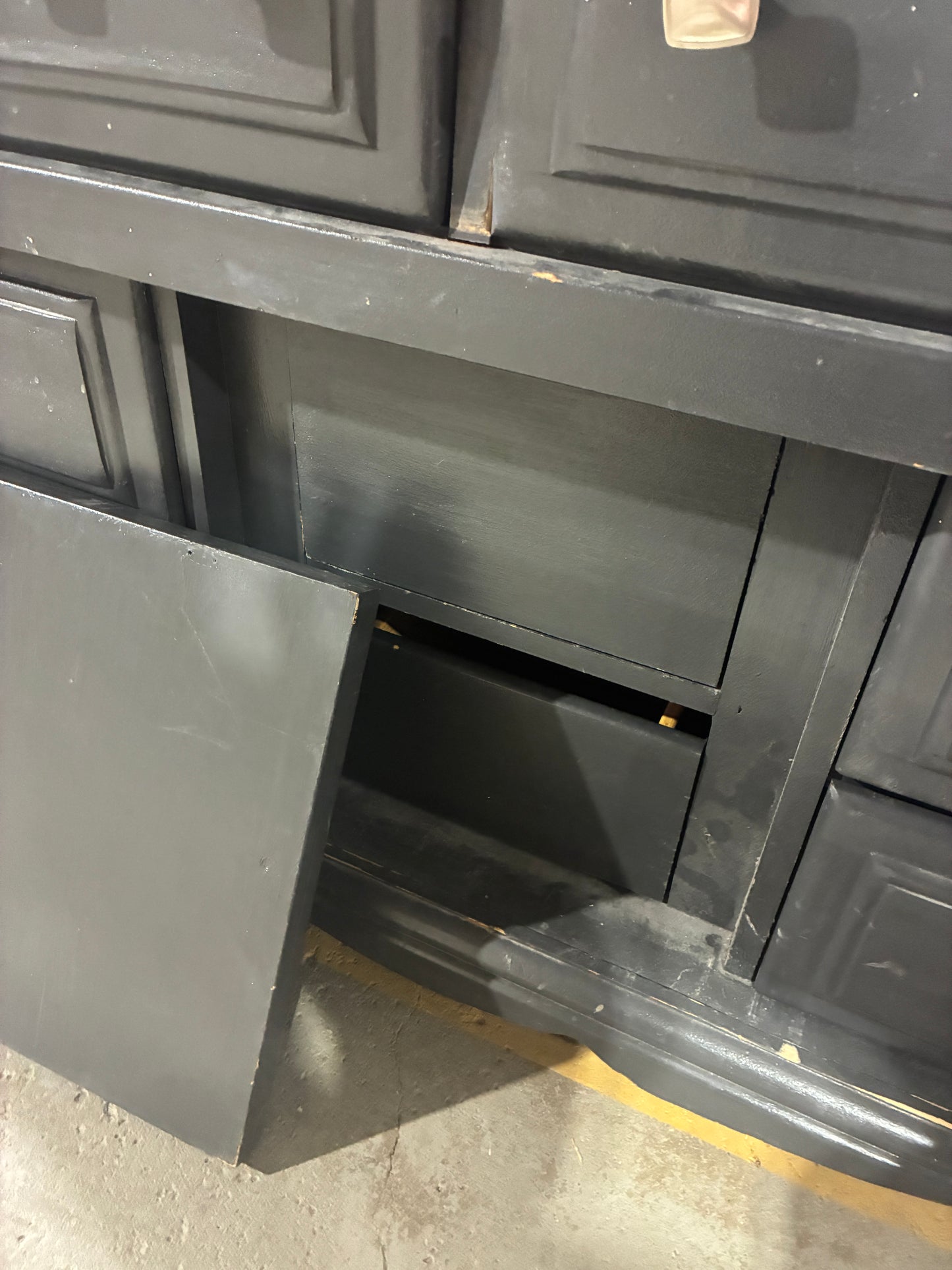 Charcoal Painted Burlington House Furniture Sideboard