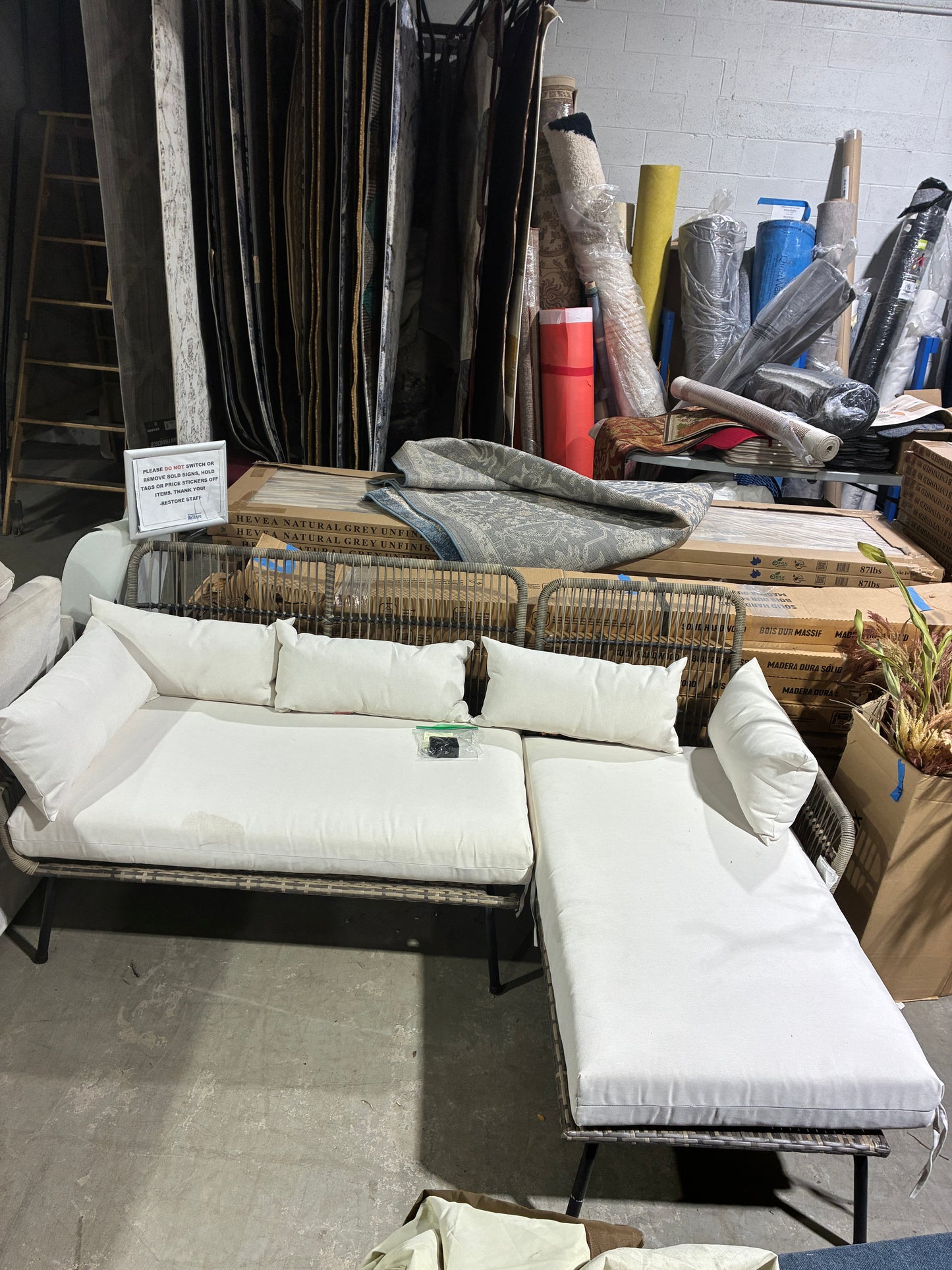 Outdoor Wicker Sectional Lounge Sofa