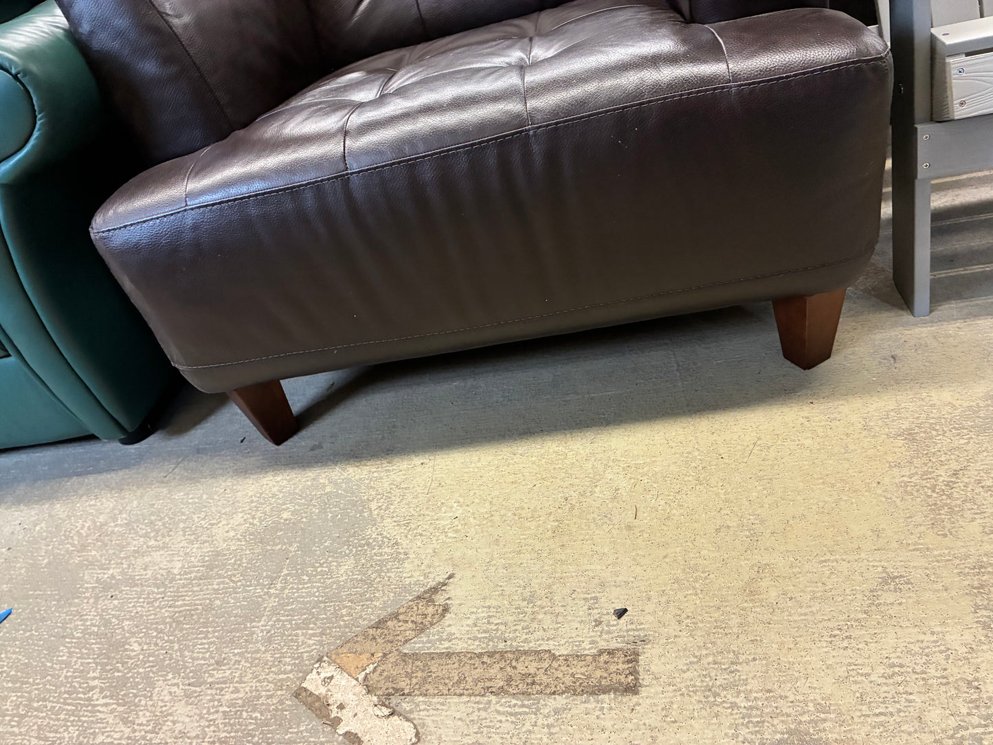 Dark Brown Leather Club Chair #2