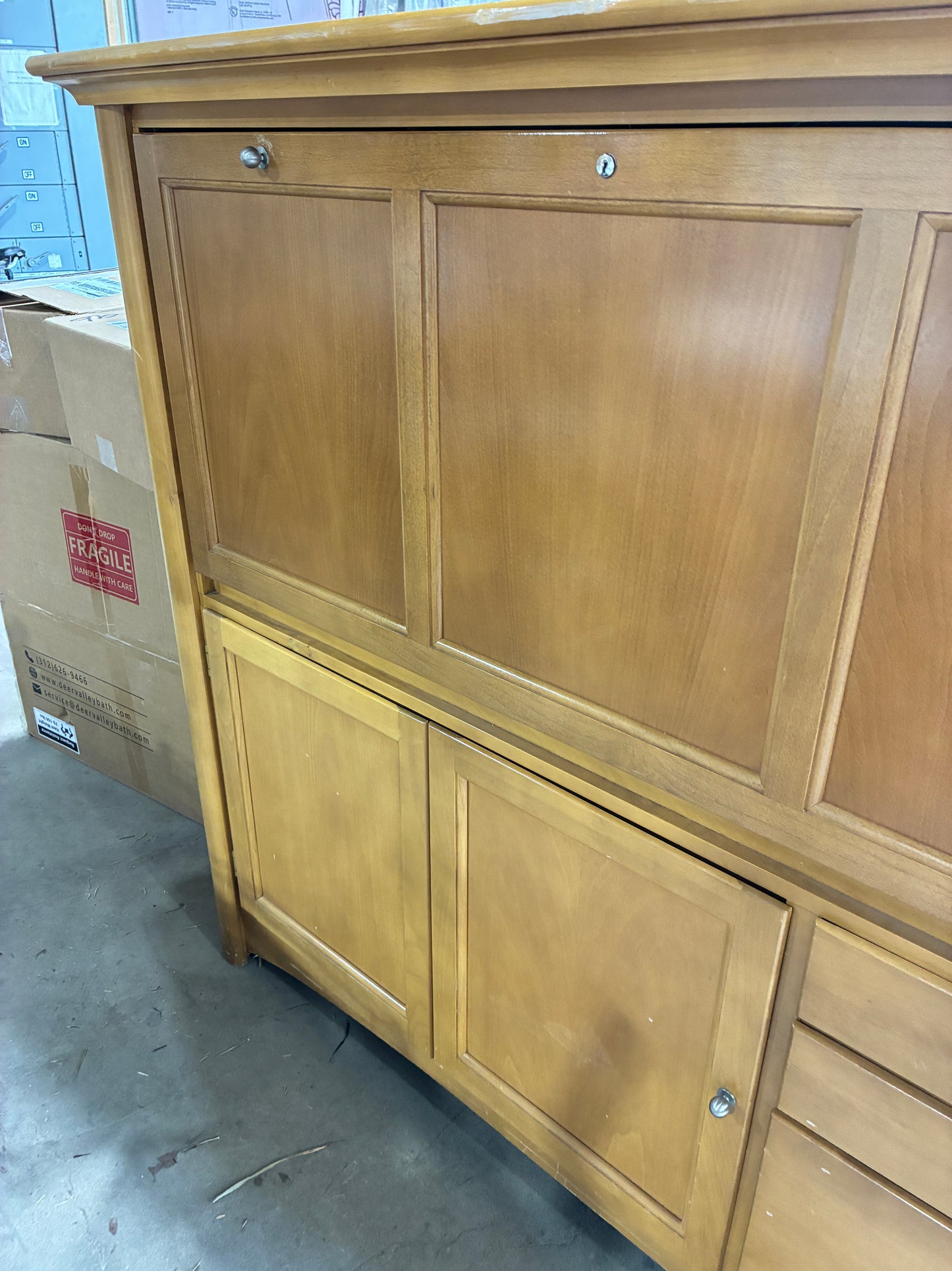 Hooker Furniture Computer Cabinet / Media Storage Console