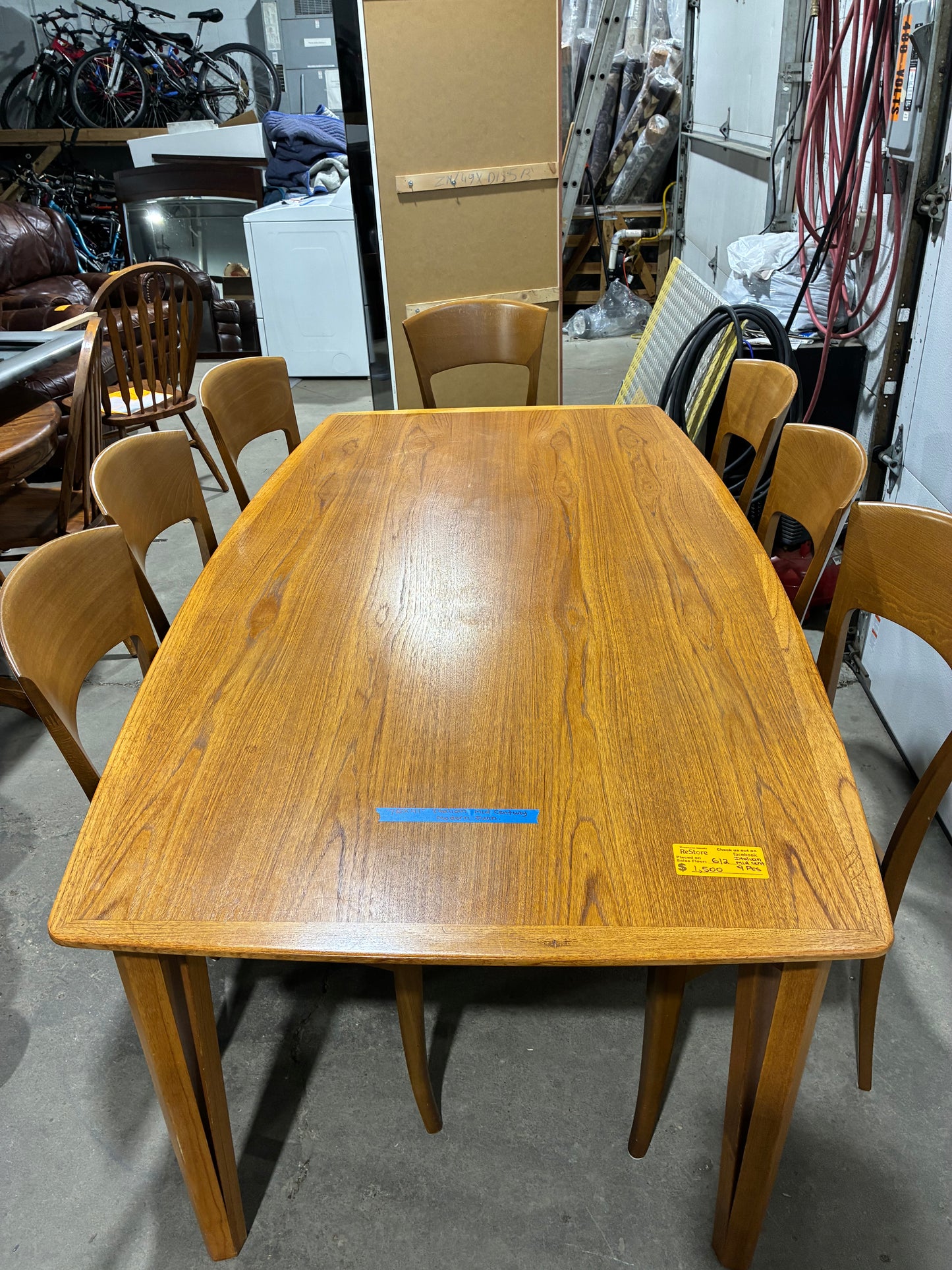 Italian Mid-Century Modern Dining Set by A. Sibau