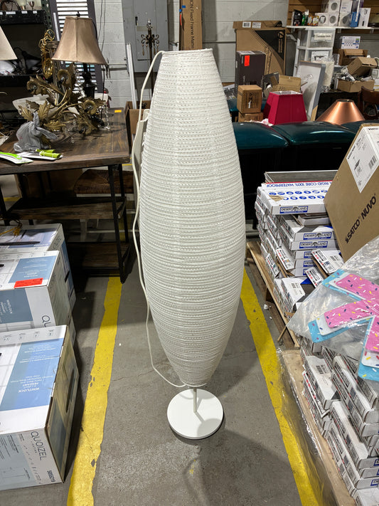 Modern White Oval Floor Lamp