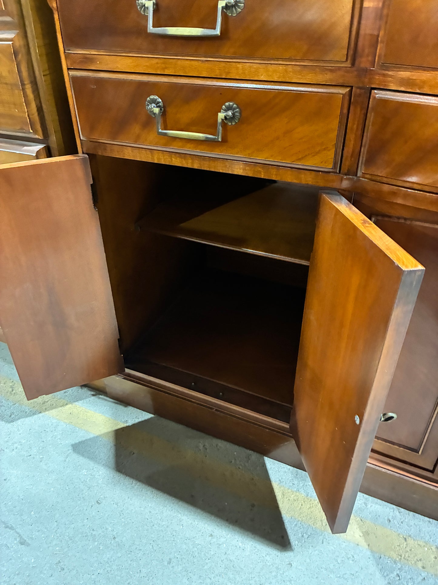 Large Wood Sideboard Buffet Cabinet