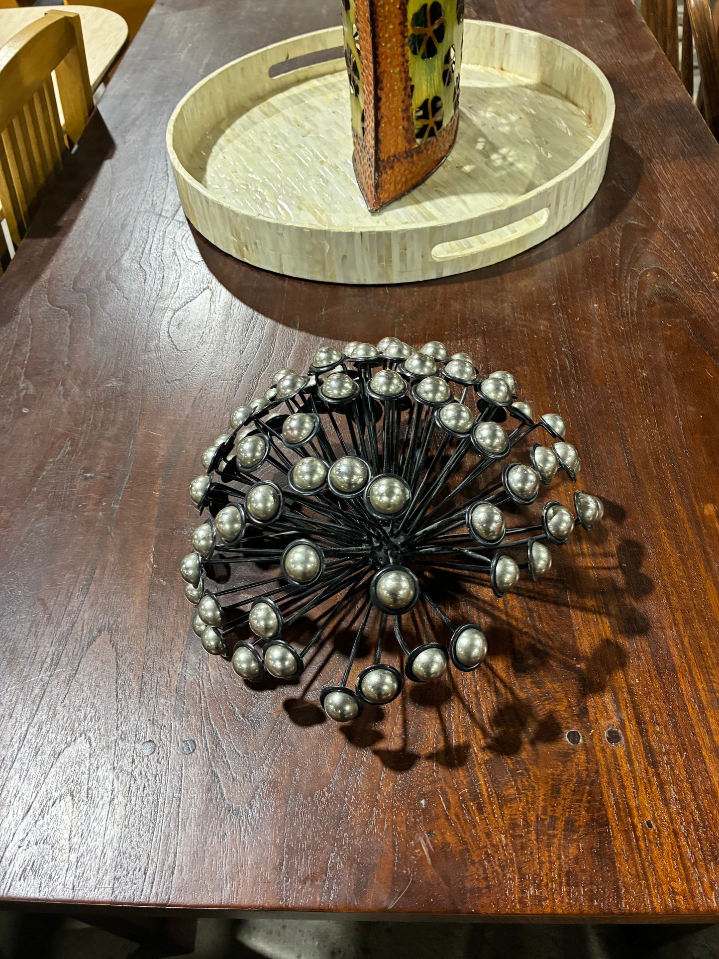 Modern Metal Starburst Wall Art Sculpture