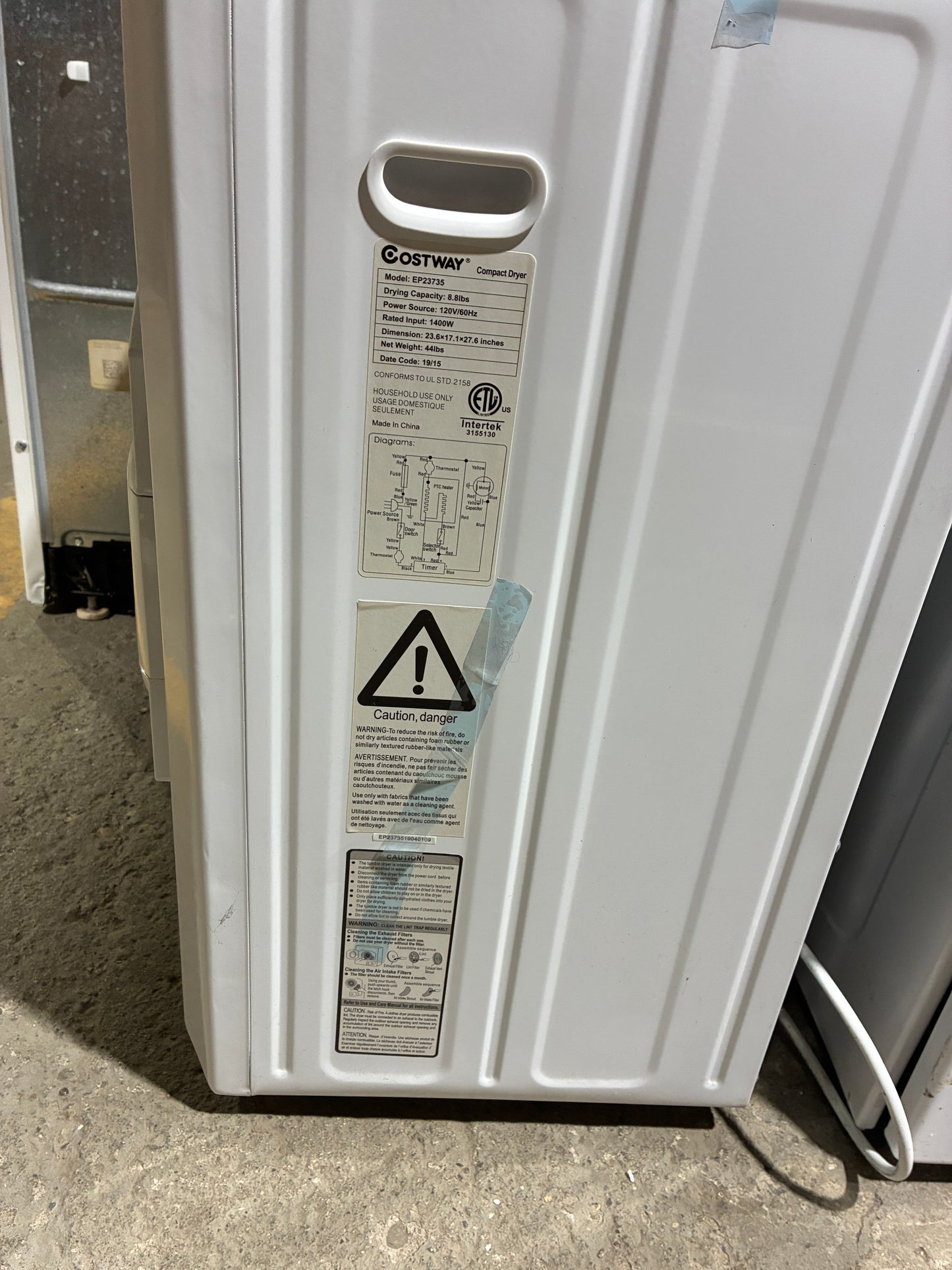 Costway Compact Mini Washing Machine