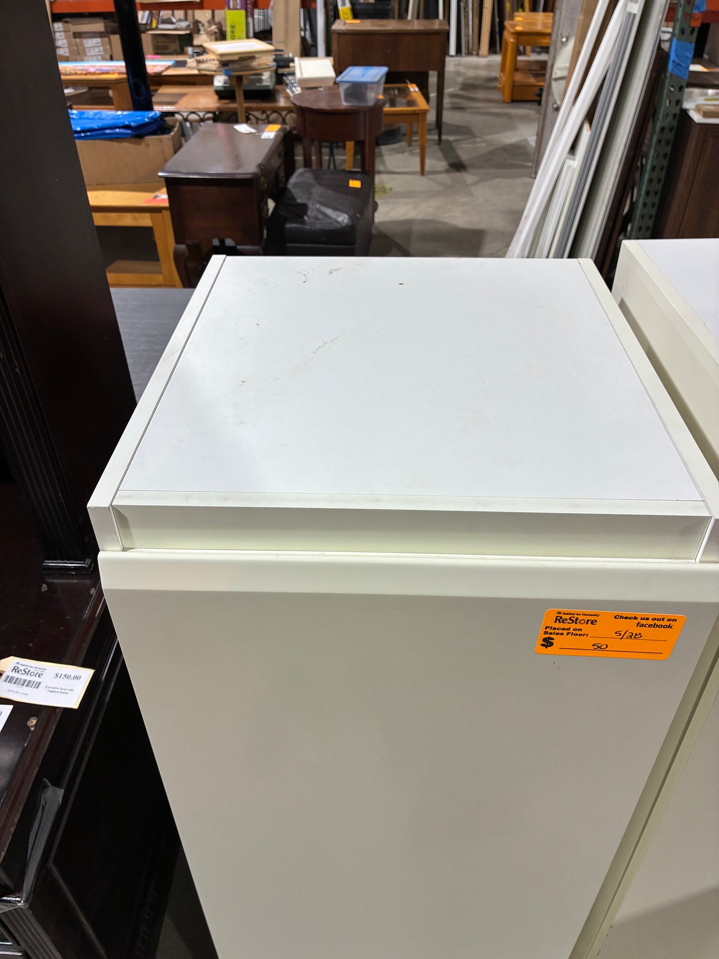 Modern White Storage Cabinet #2