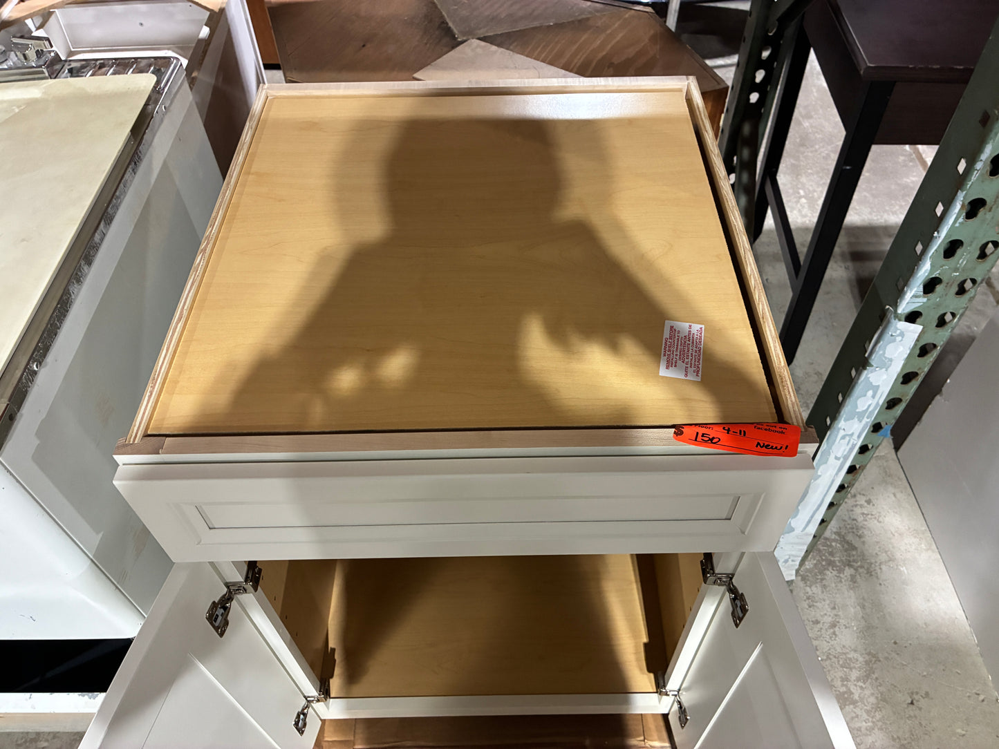 Brand New White Base Cabinet with Drawer