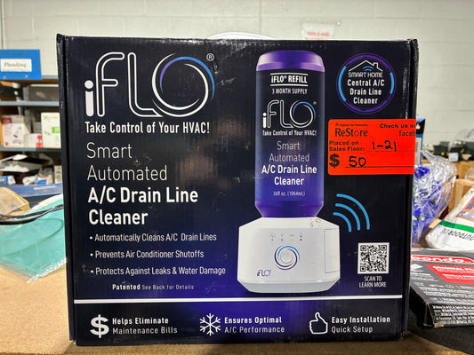 iFLO Smart Automated A/C Drain Line Cleaner