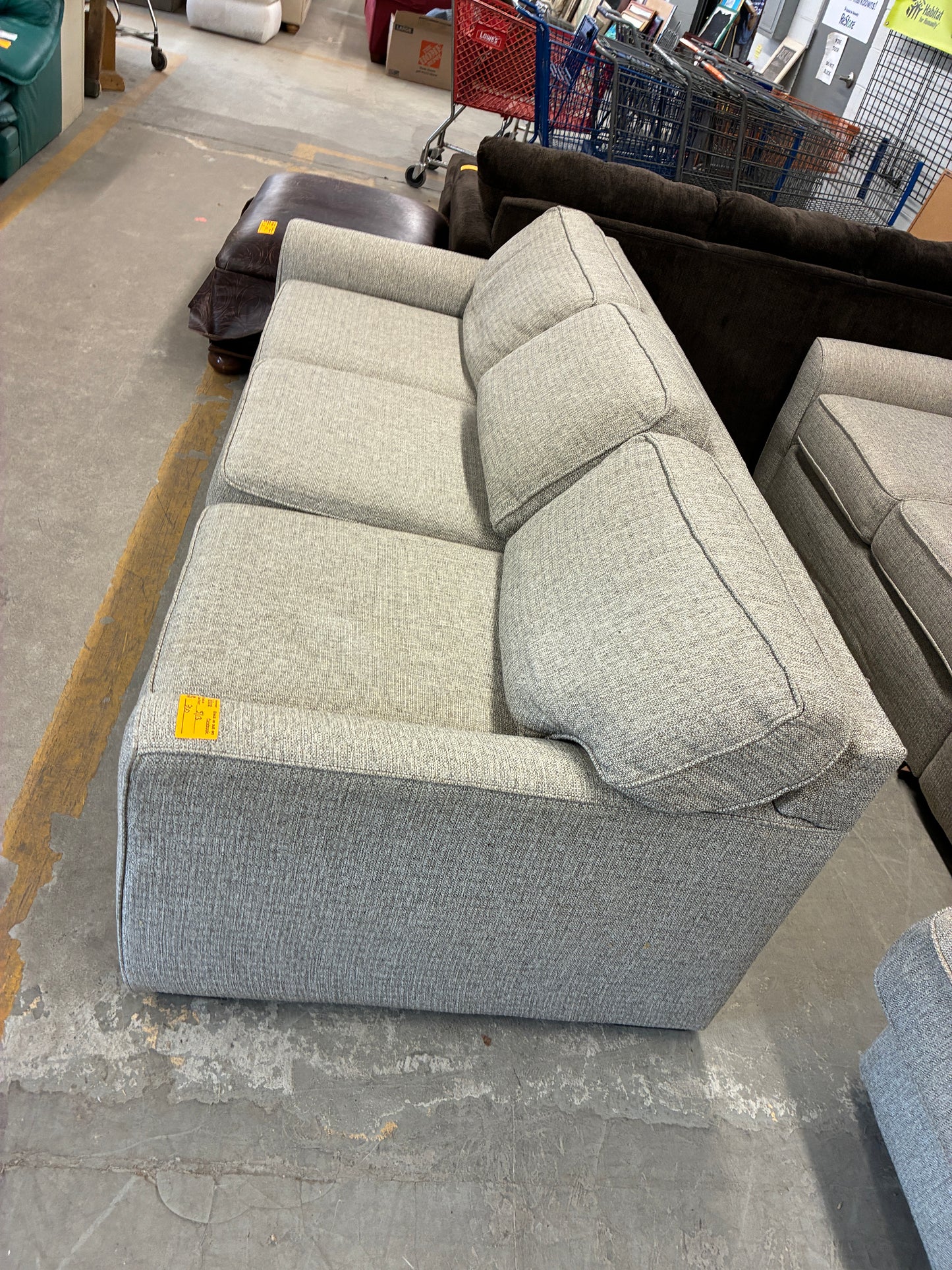 Gray Upholstered Sofa