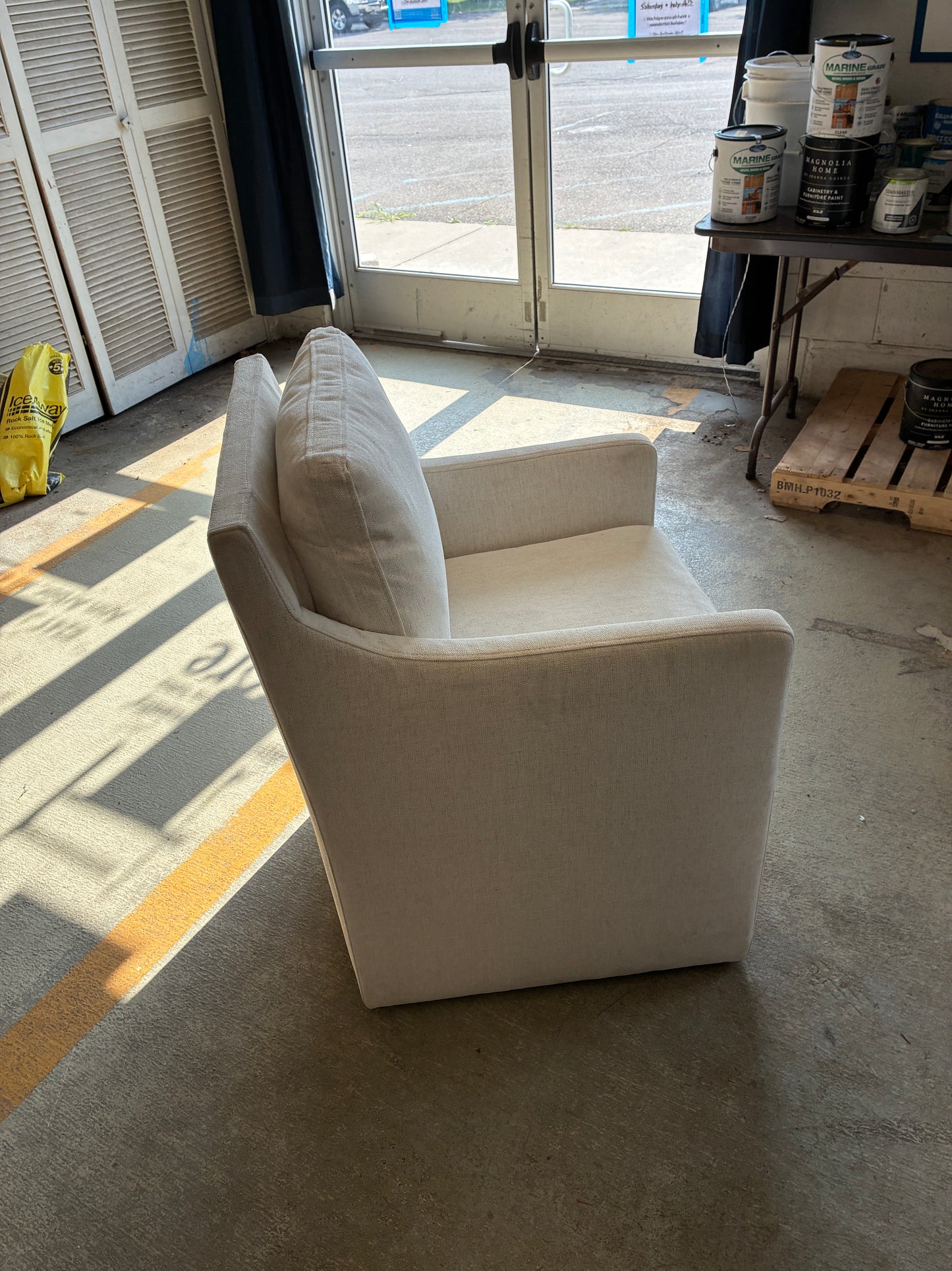 Arhaus Upholstered Swivel Accent Chair