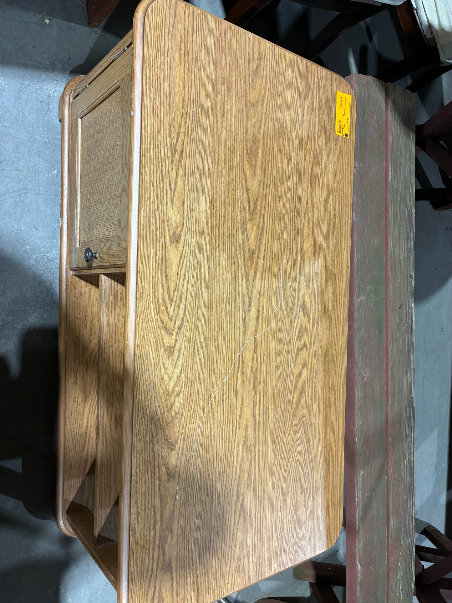 Oak Entertainment Center / TV Stand