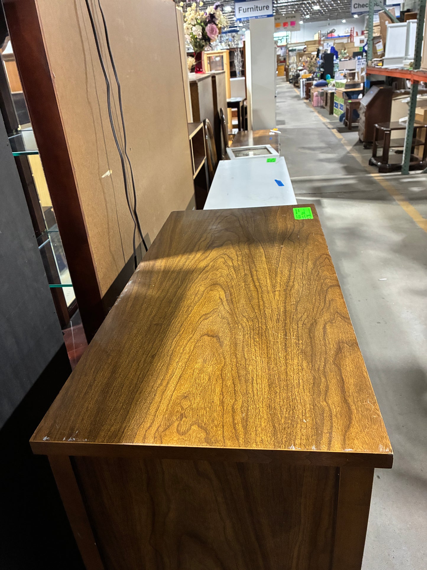 Vintage Walnut Five-Drawer Chest