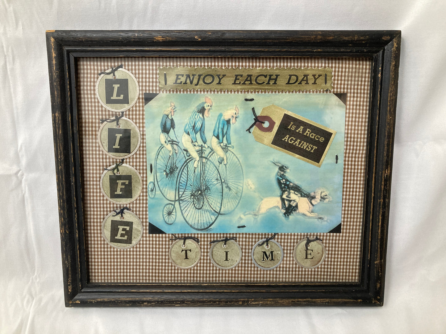 “Life Is a Race Against Time” Framed Wall Art