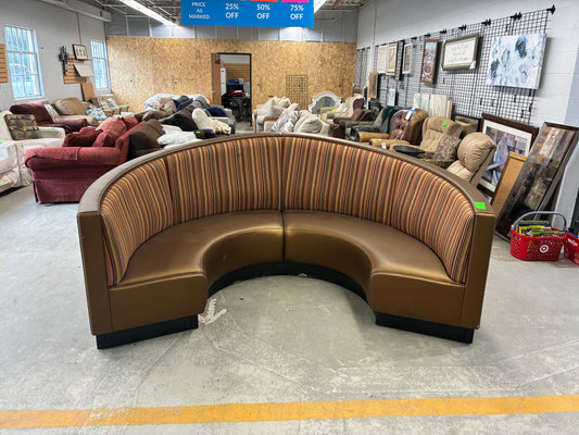 Large Curved Commercial Booth Seating