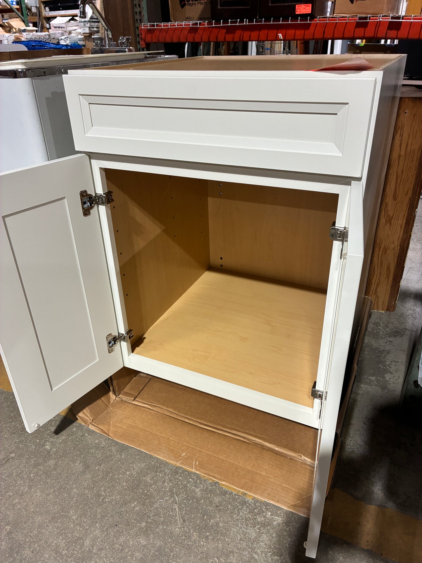Brand New White Base Cabinet with Drawer