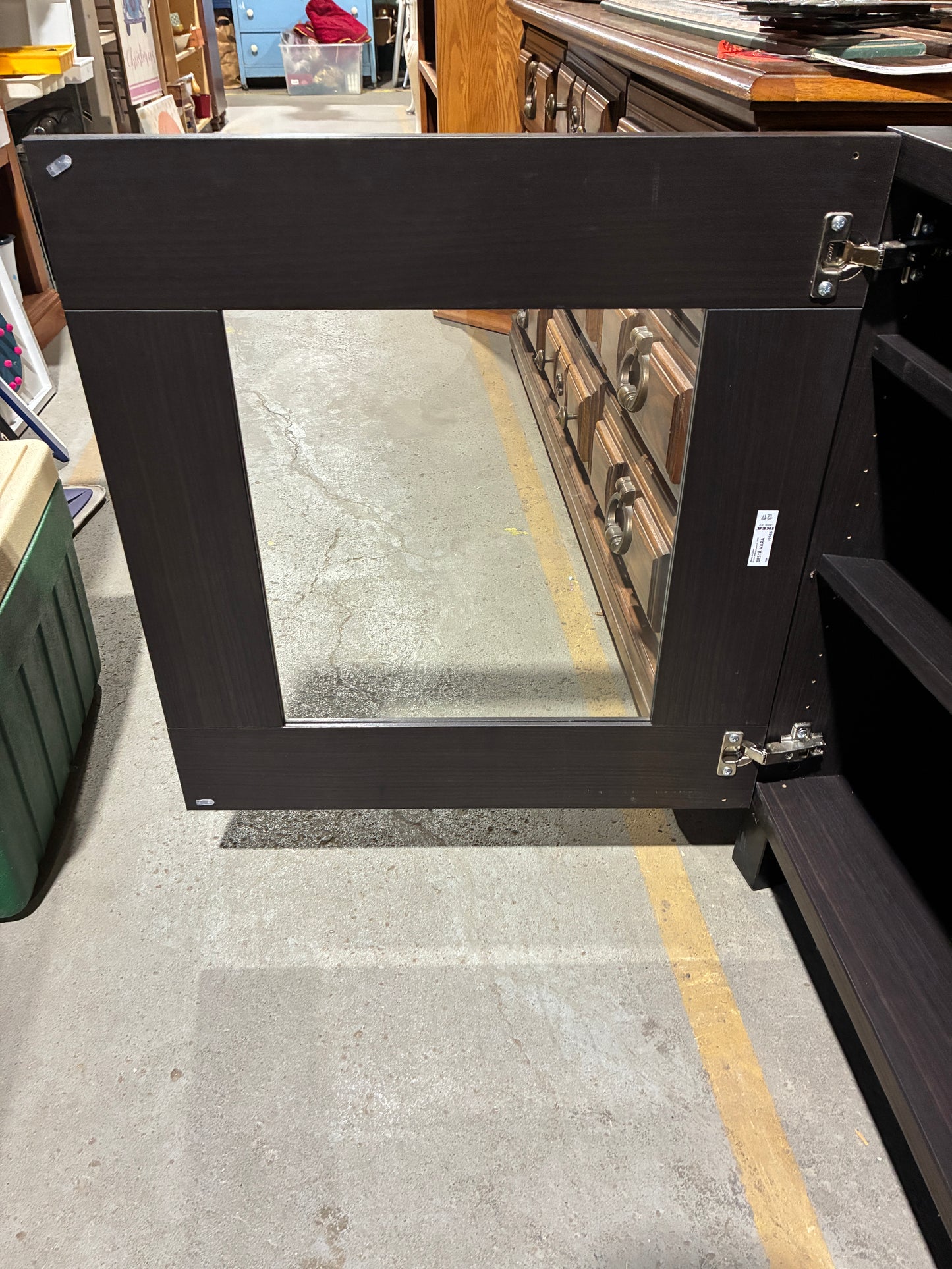 IKEA BESTÅ Dark Brown Glass-Door Storage Cabinet