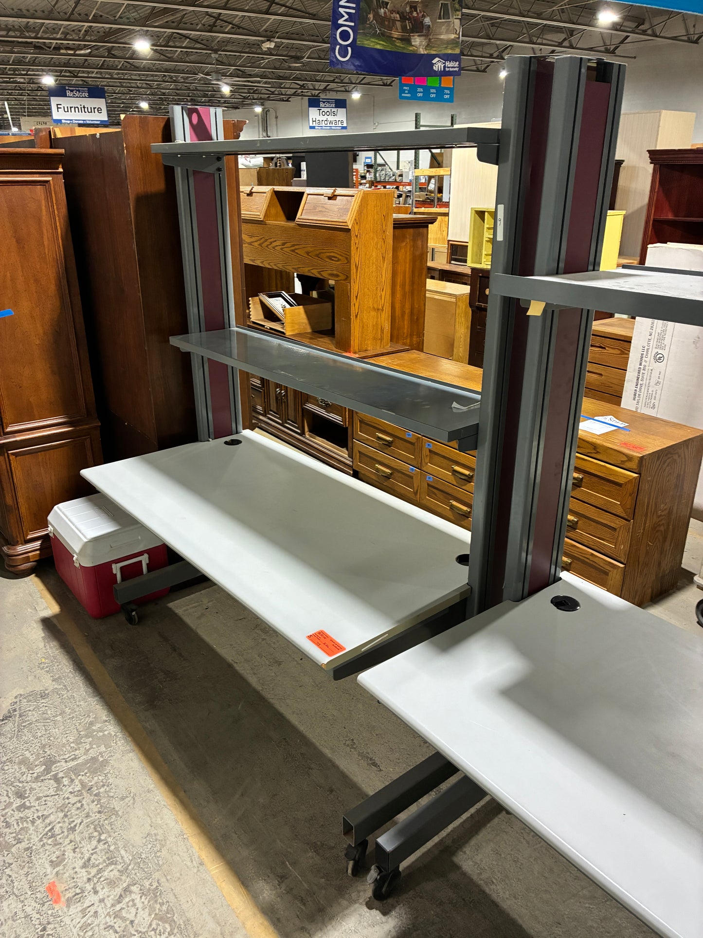 Kewaunee Evolution Double Workstation Desk #1