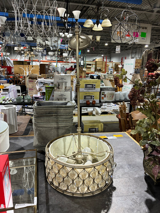 Crystal Drum Pendant Light Fixture
