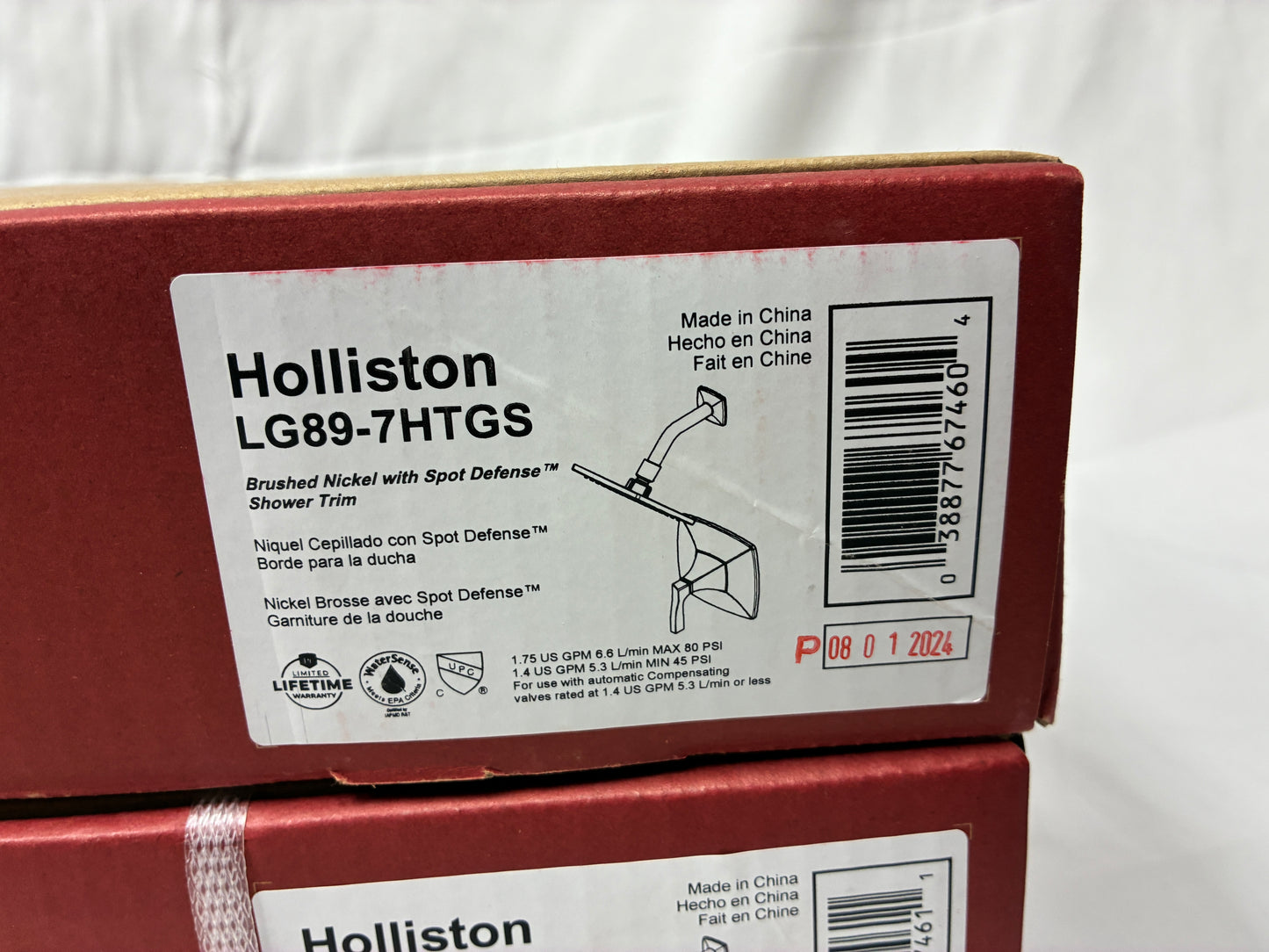 Pfister Holliston Brushed Nickel Shower Trim (Model LG89-7HTGS) – New in Box