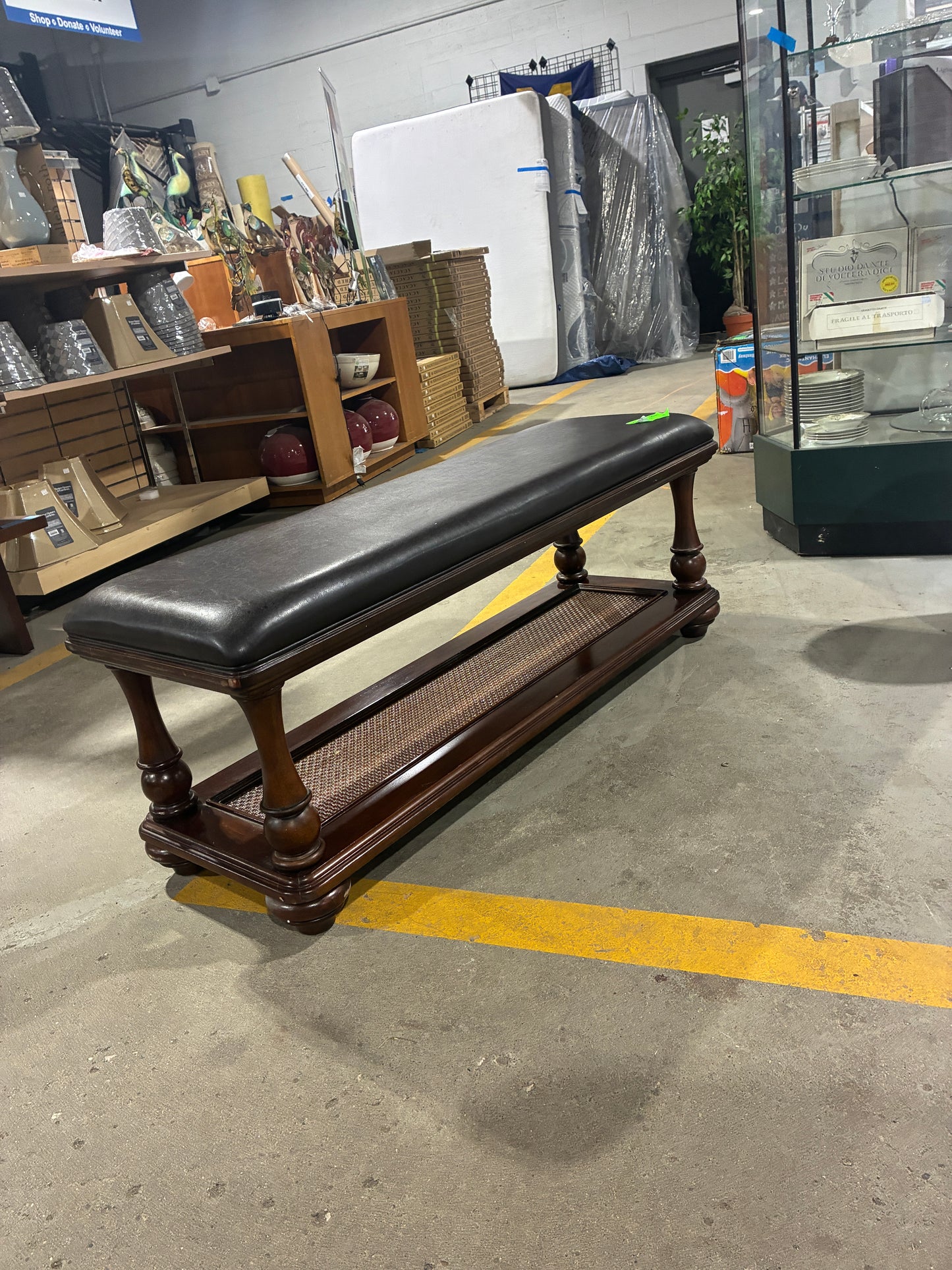Traditional Upholstered Storage Bench
