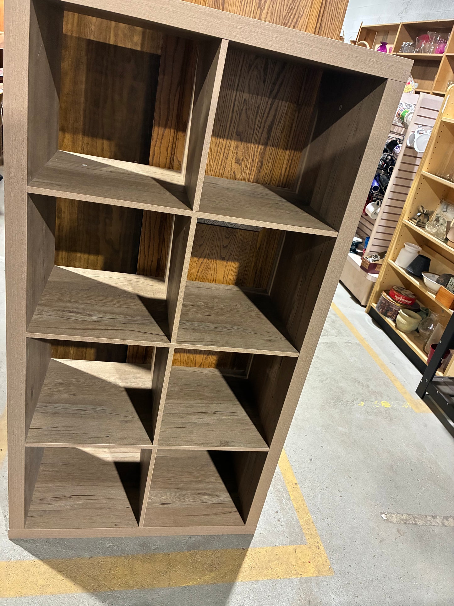 Light Oak 8-Cube Storage Organizer