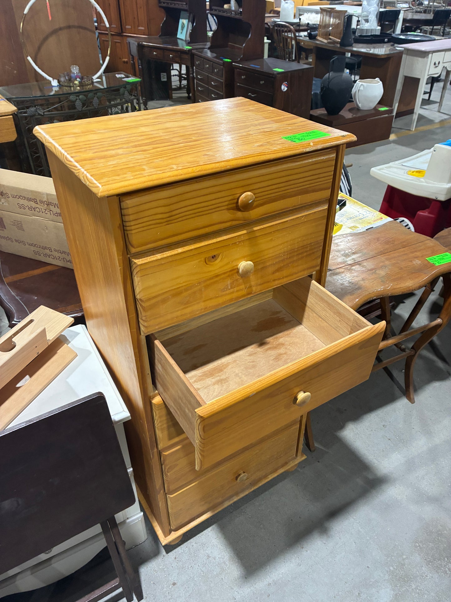 Solid Wood 6-Drawer Chest