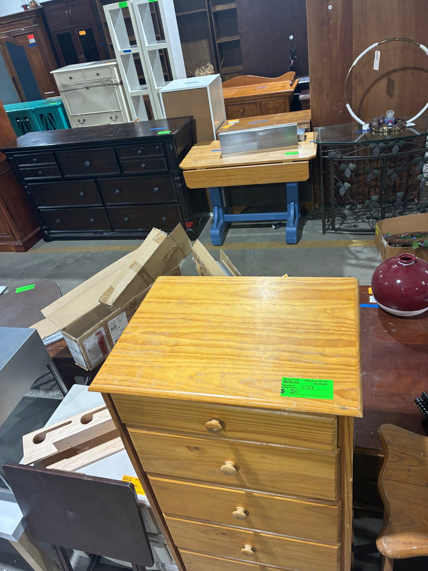 Solid Wood 6-Drawer Chest
