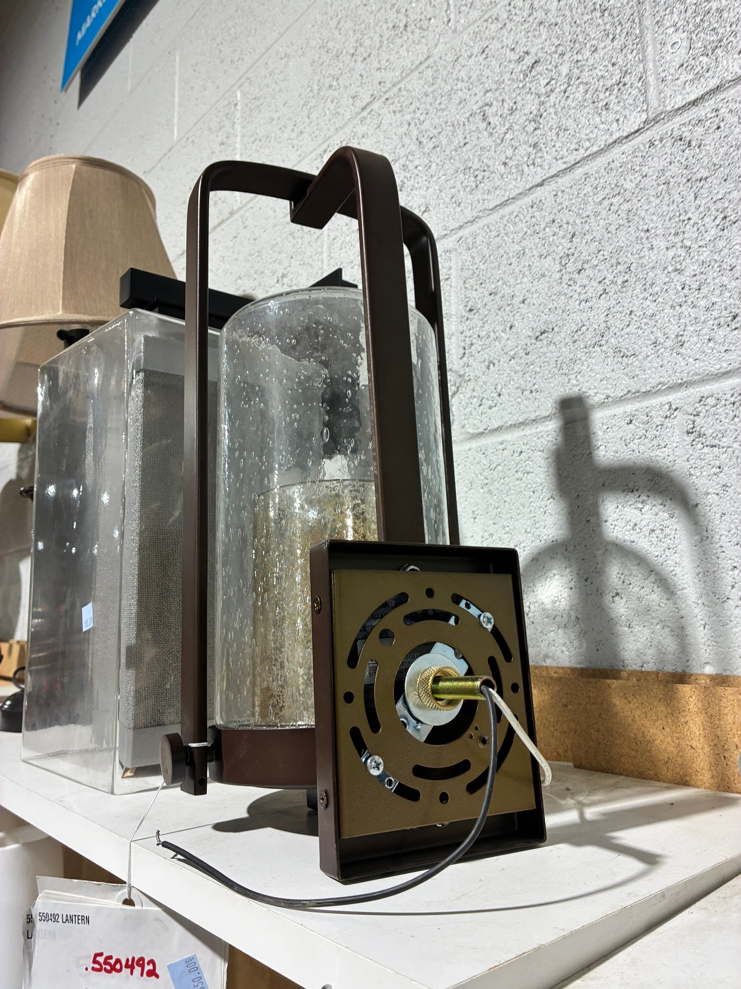 Modern Lantern Style Wall Light Fixture
