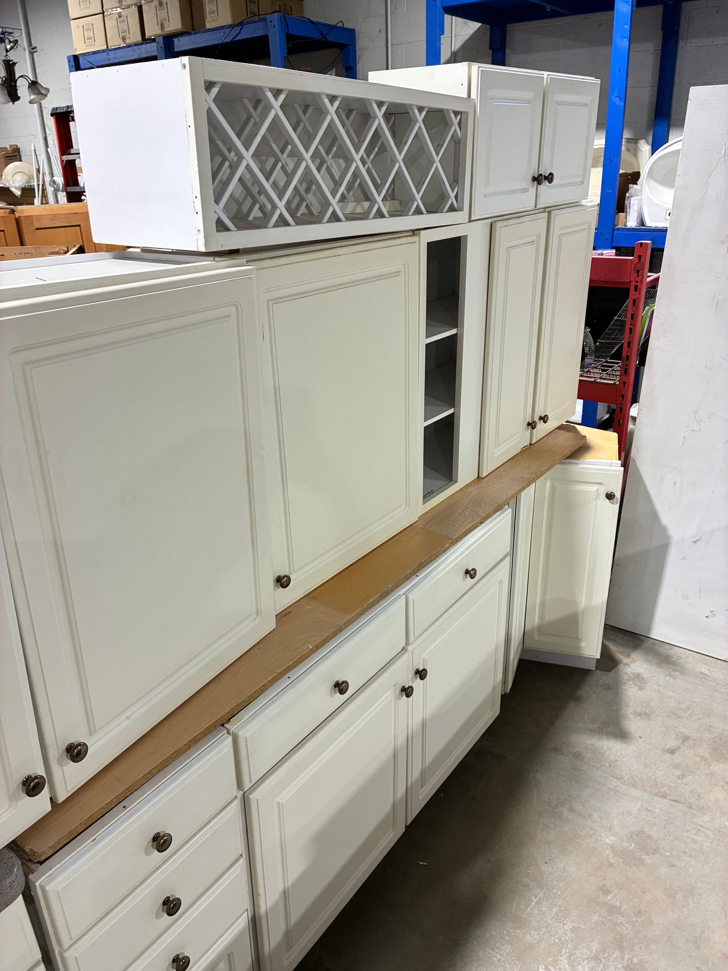 13-Piece White Kitchen Cabinet Set