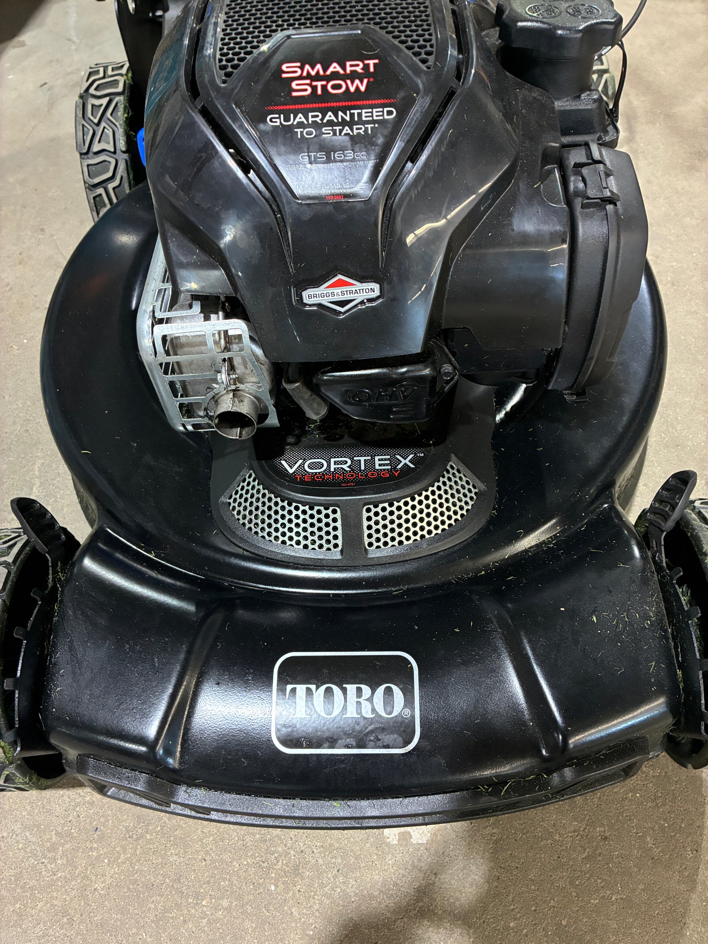 Black Toro Recycler Personal Pace Lawn Mower
