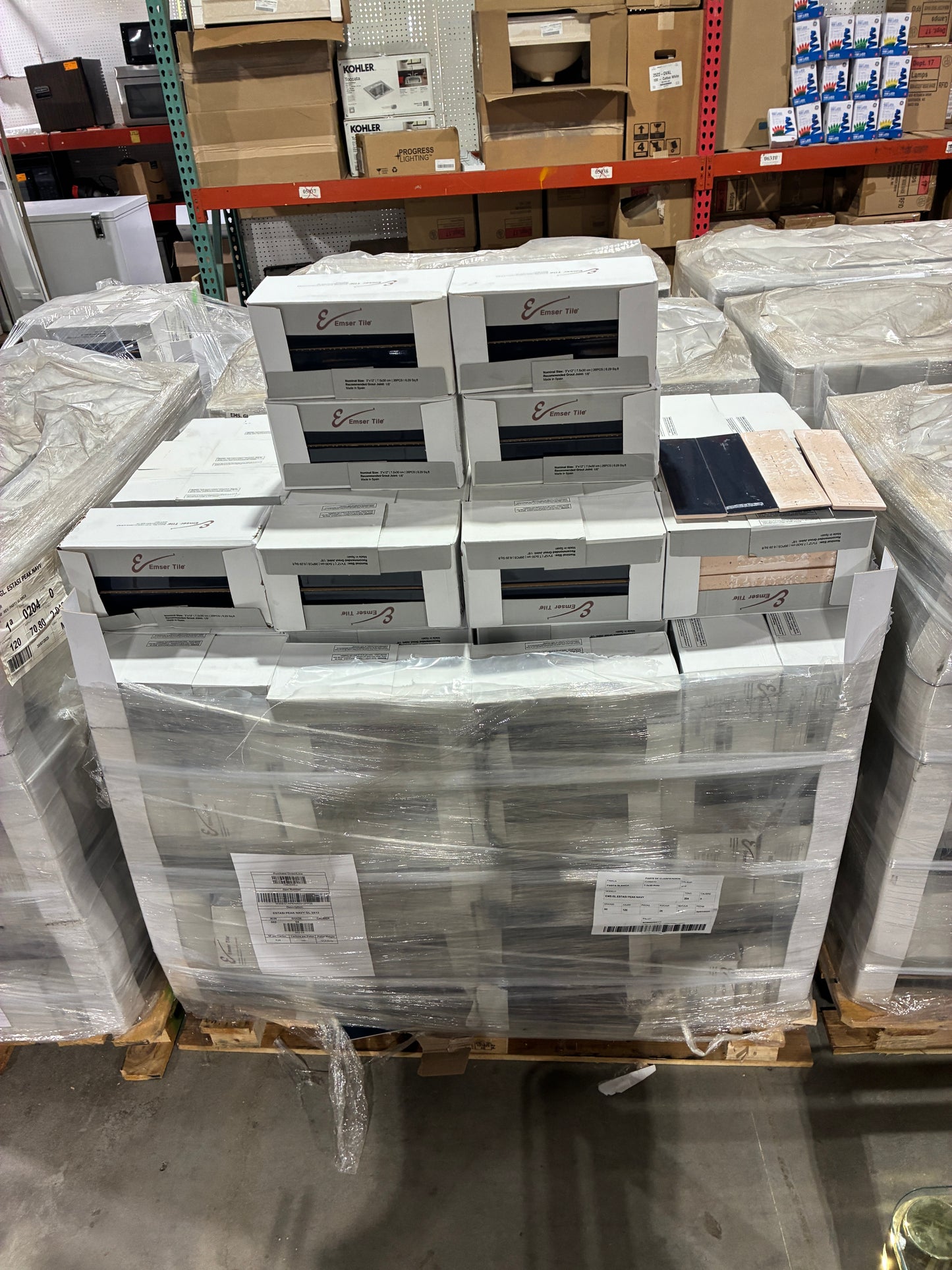 Emser Tile Peak Navy Glossy Ceramic Tile