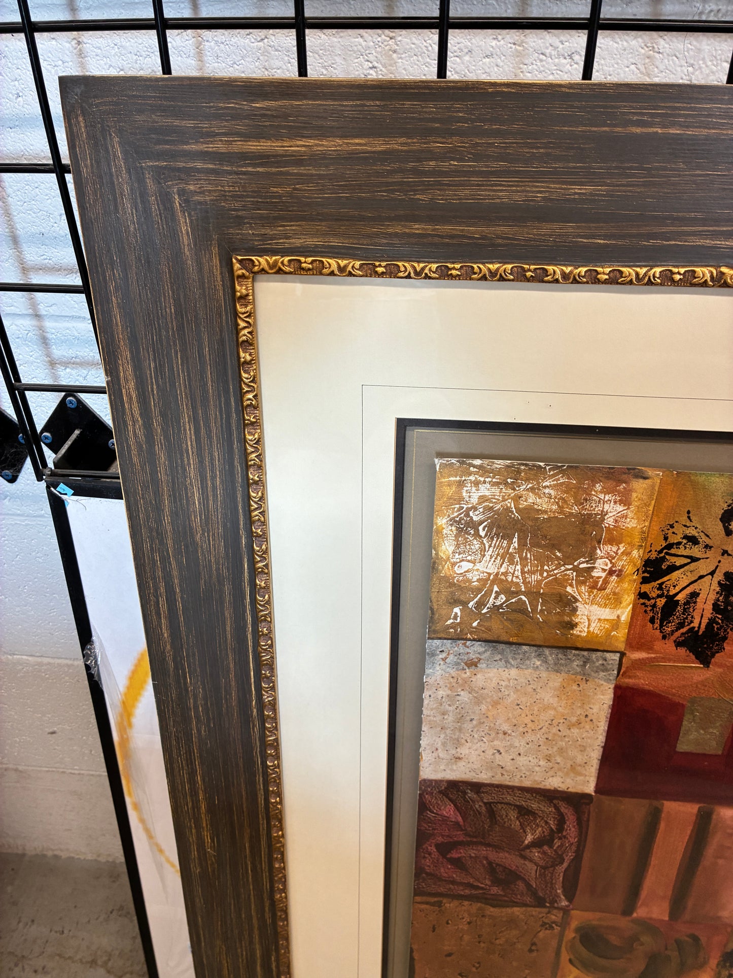 Custom Framed “Fallen Leaves I” Artwork by Jody Hewitt