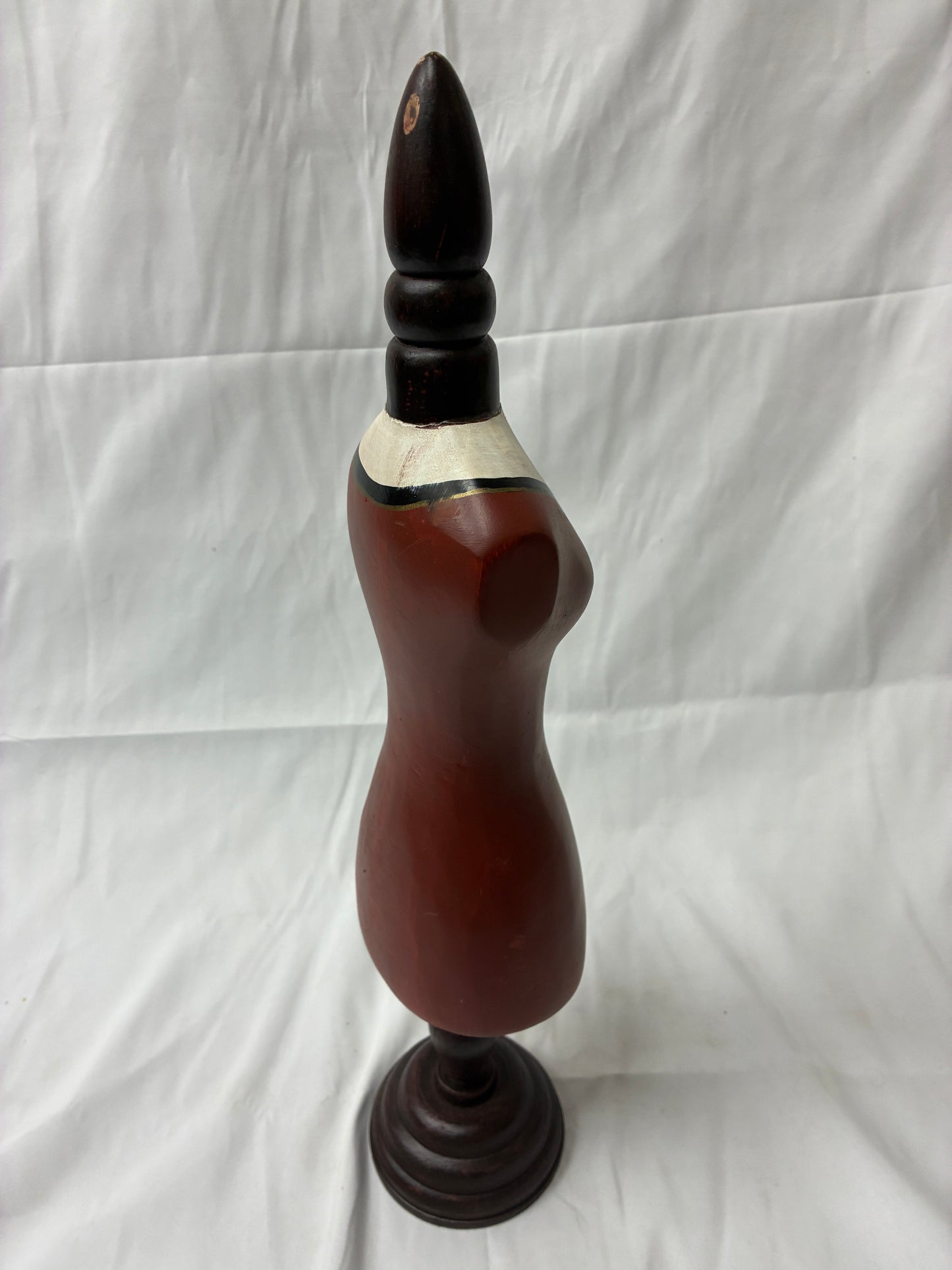 Decorative Wooden Dress Form Accent Sculpture