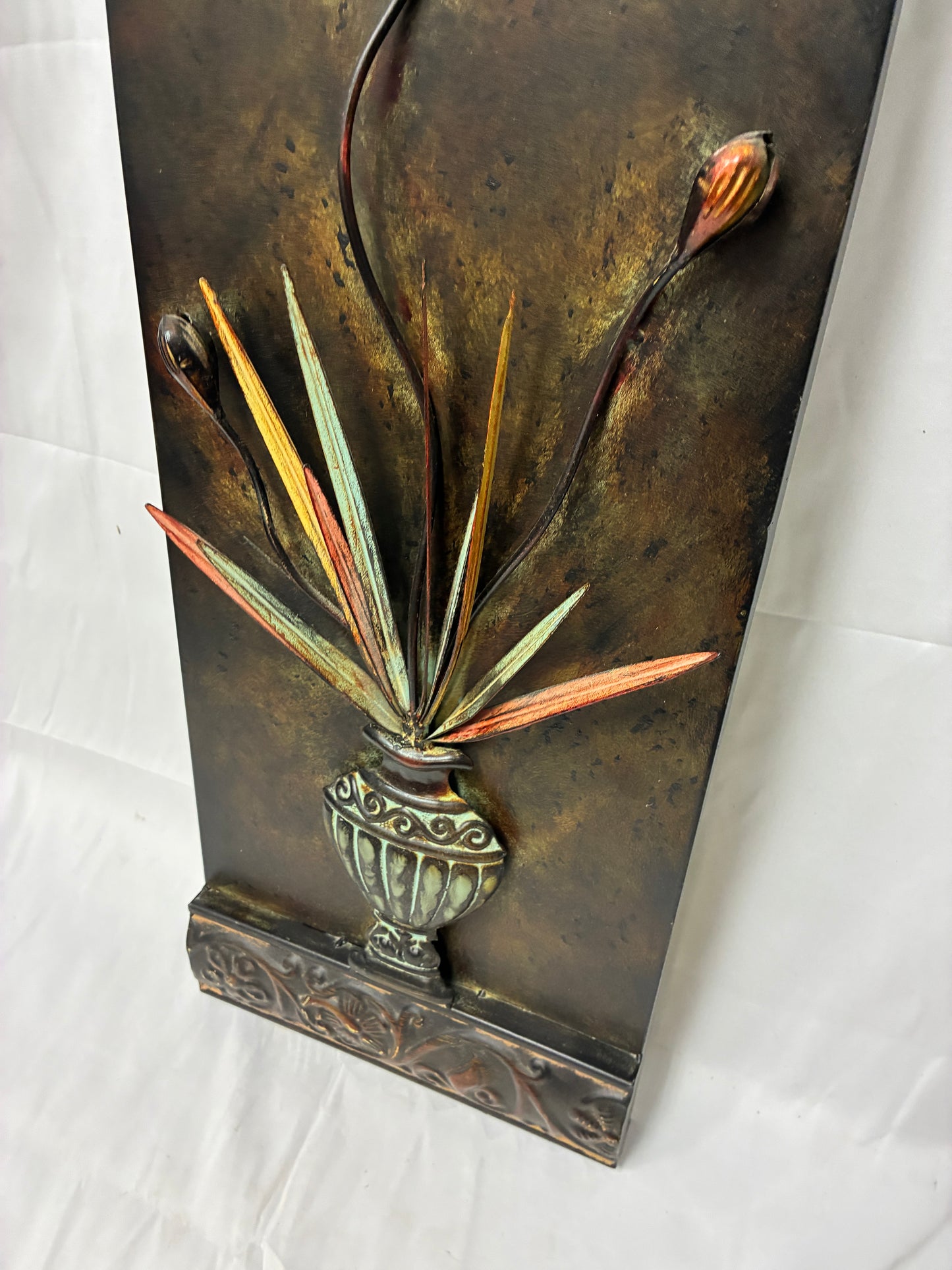 Decorative Metal Floral Wall Art (12" x 35 1/2")