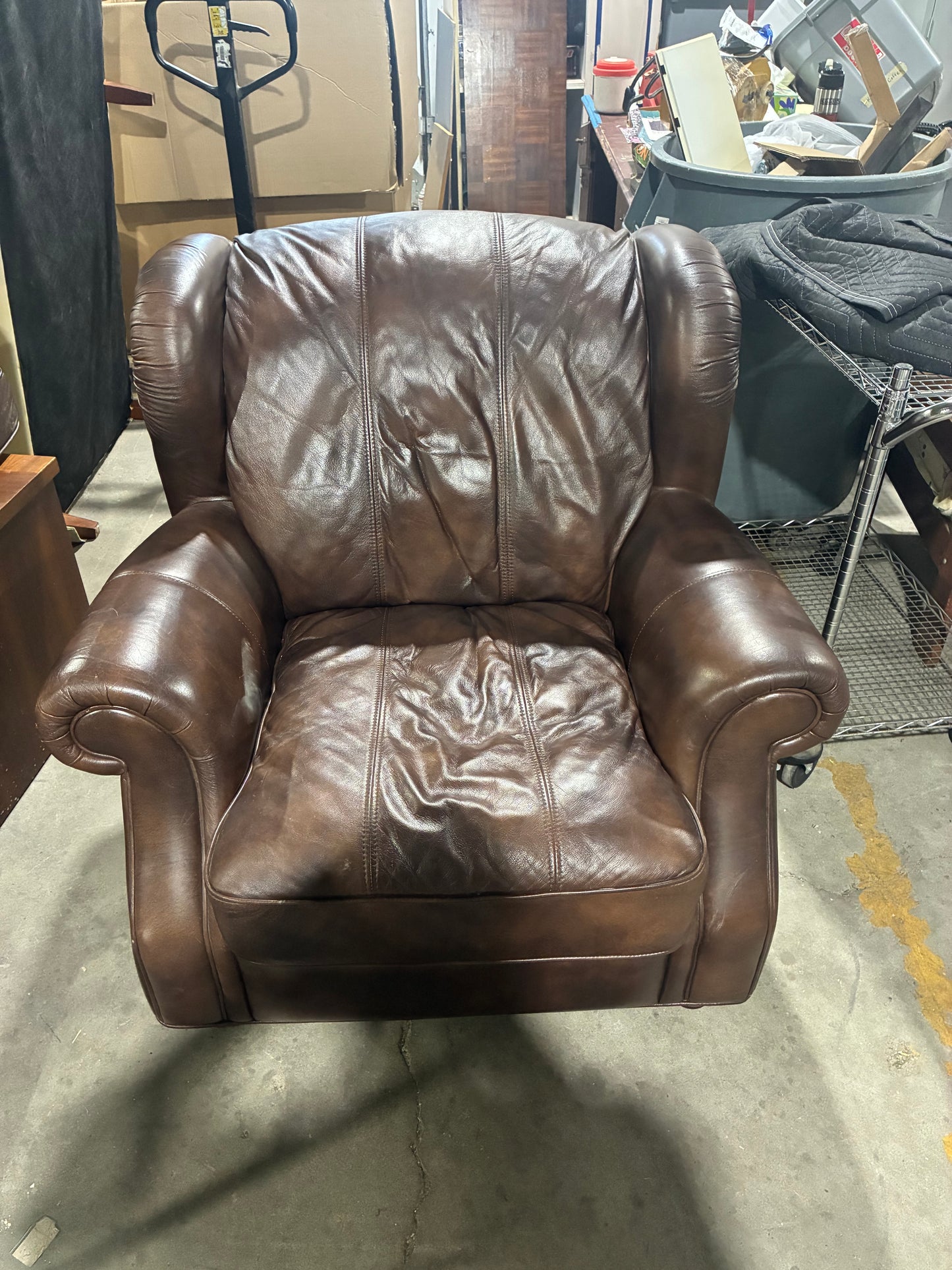 Flexsteel Latitudes Leather Chair with Ottoman
