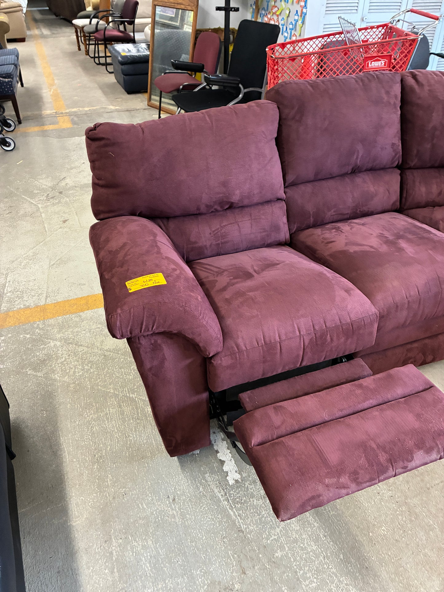 La-Z-Boy Burgundy Power Reclining Sectional Sofa