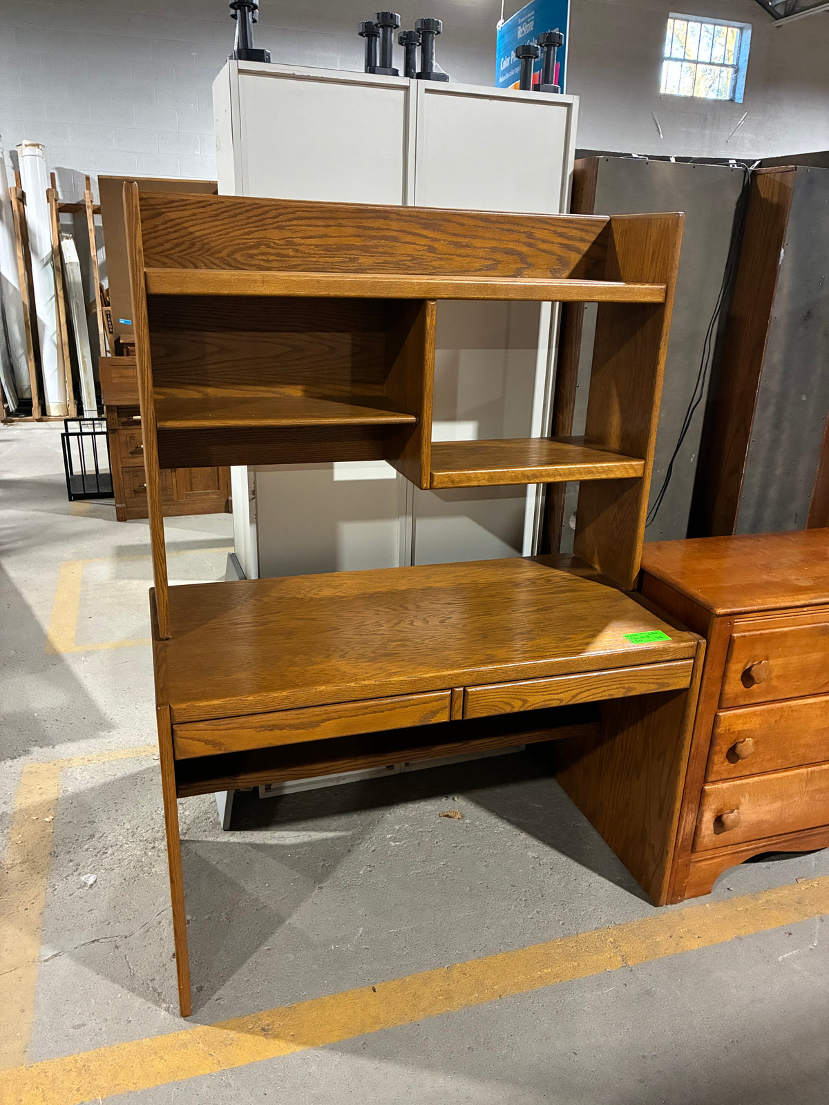 Wood Desk with Removable Hutch