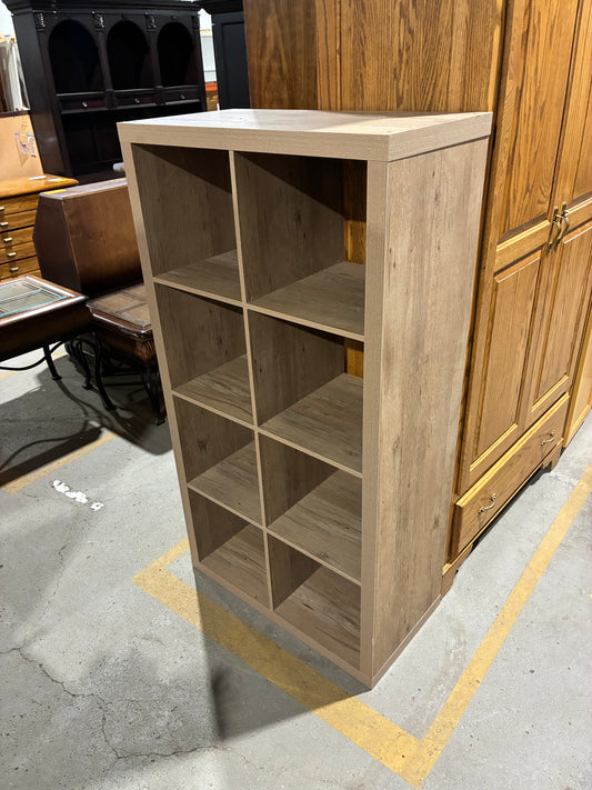 Light Oak 8-Cube Storage Organizer