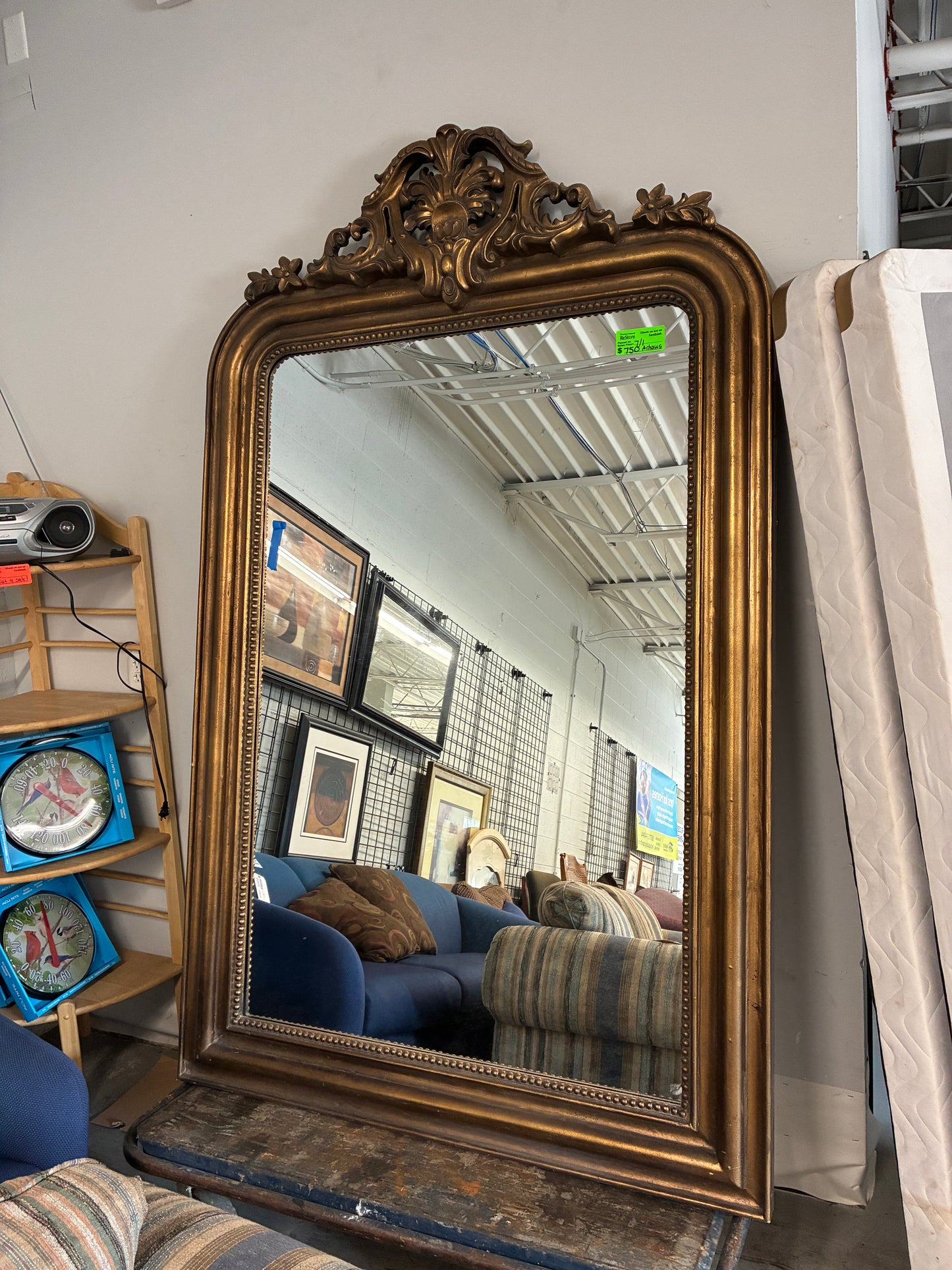 Large Ornate Arhaus Floor Mirror