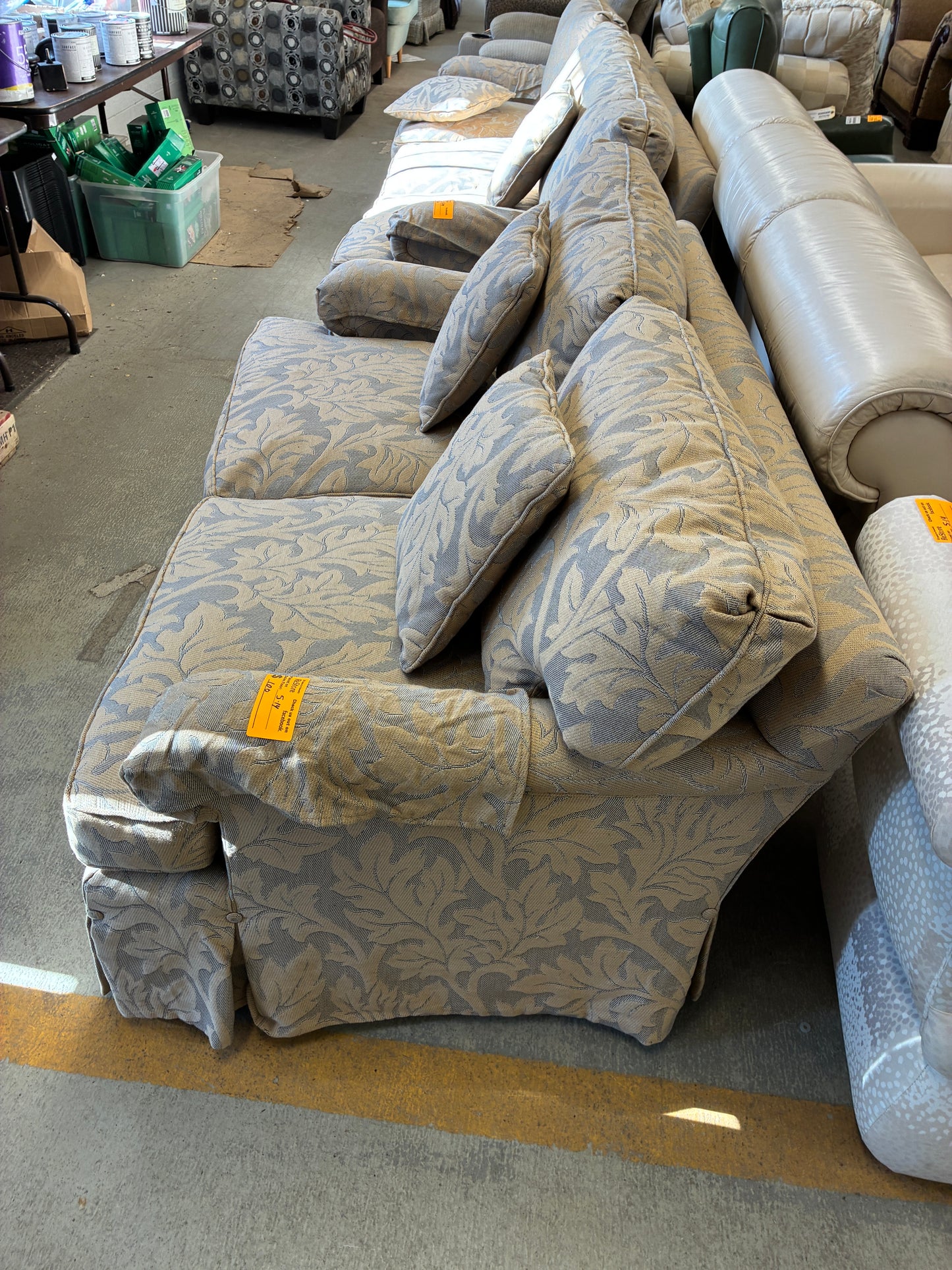 Carters Upholstered Accent Loveseat with Pillows