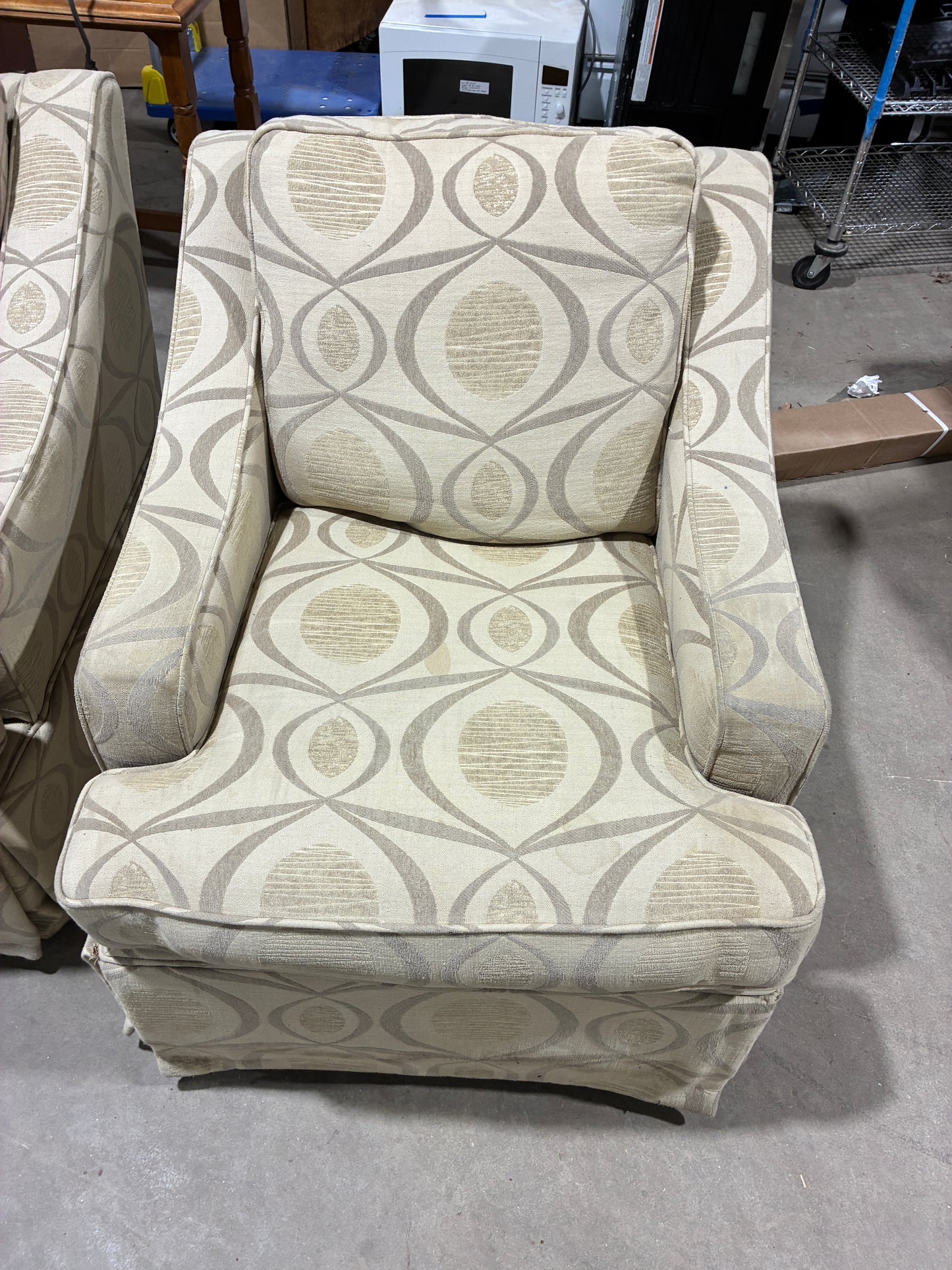 Patterned Upholstered Armchairs