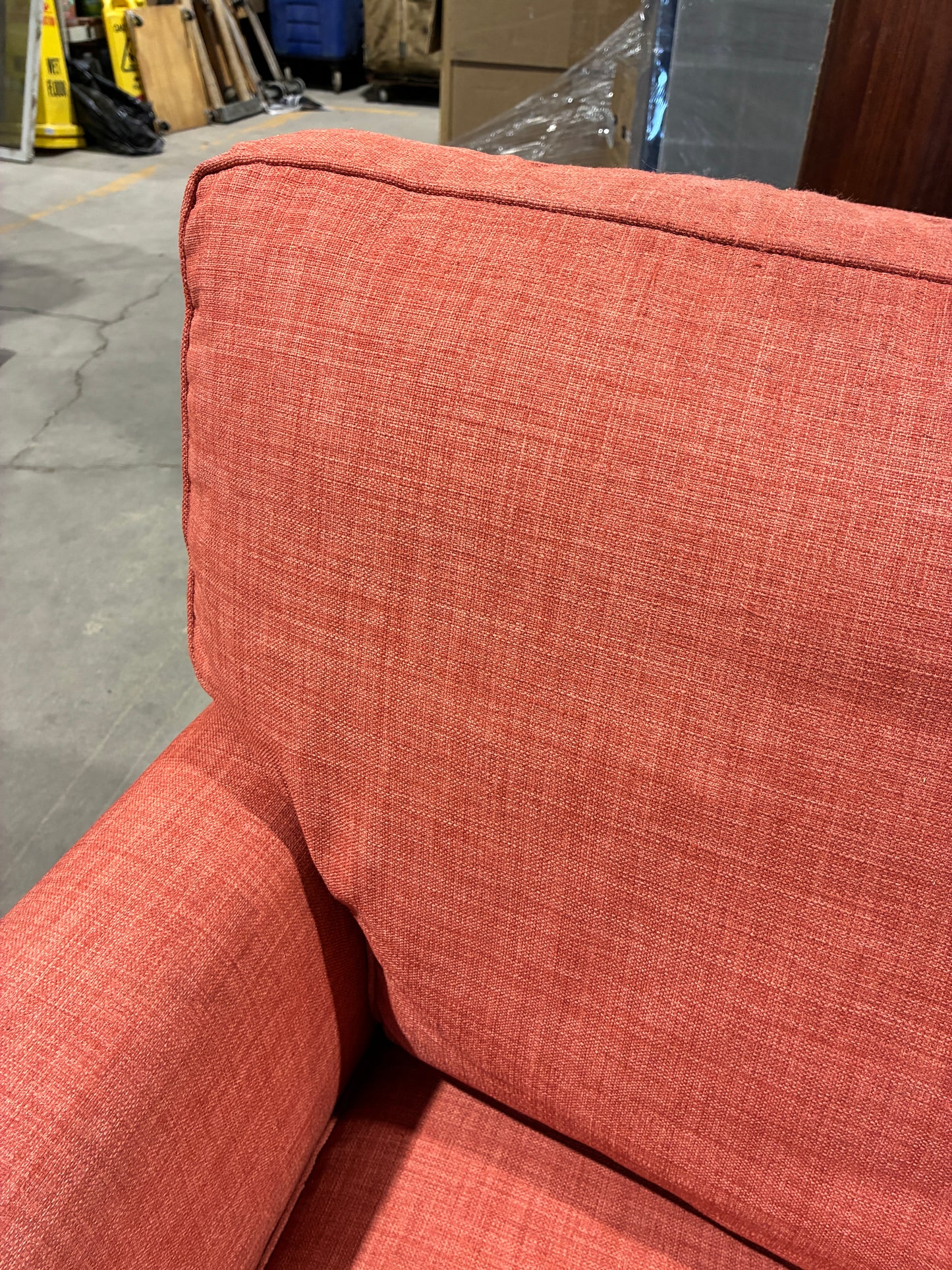 Taylor King Orange Upholstered Sofa