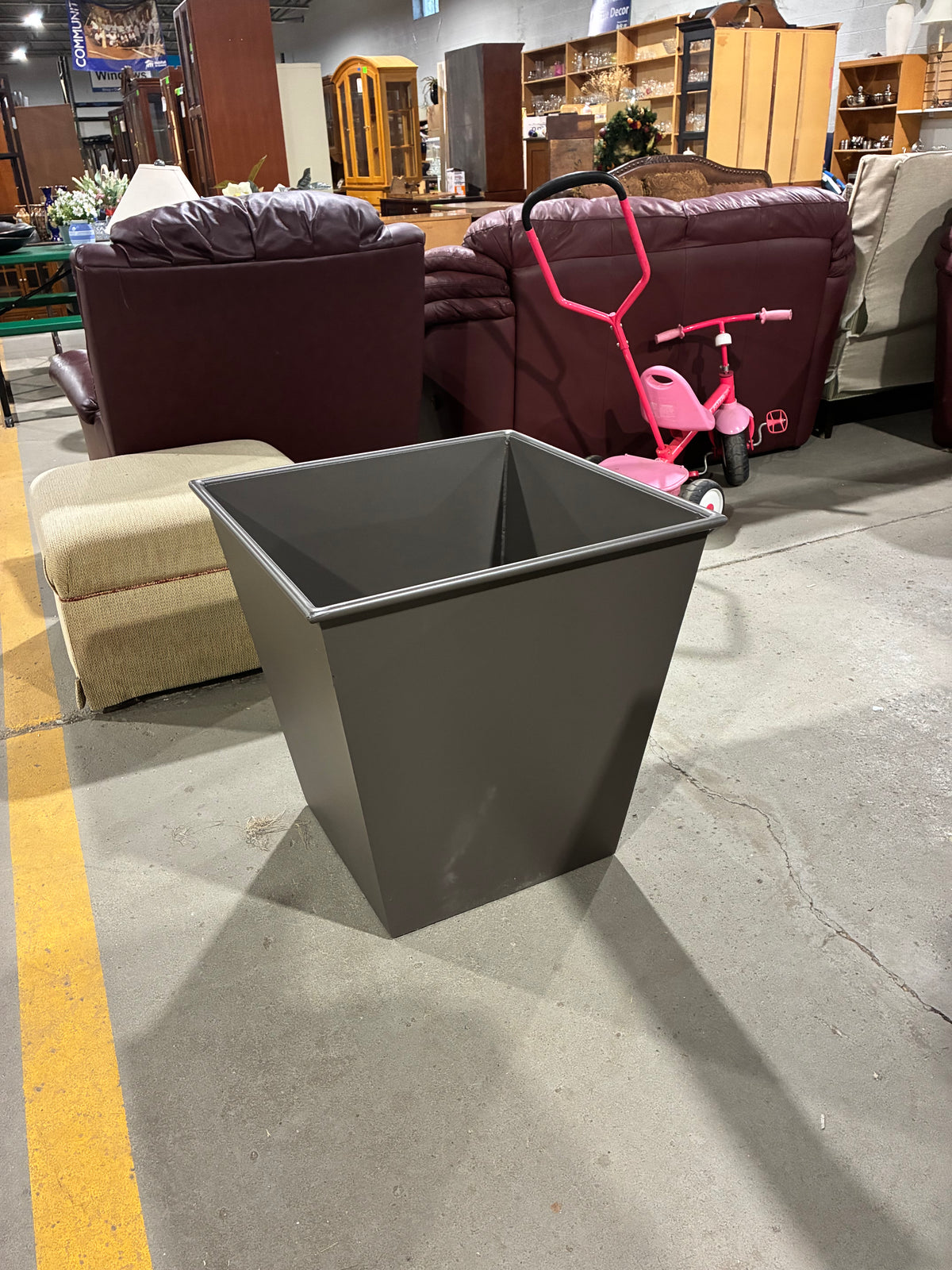 Arhaus Contemporary Bronze Square Garden Planter