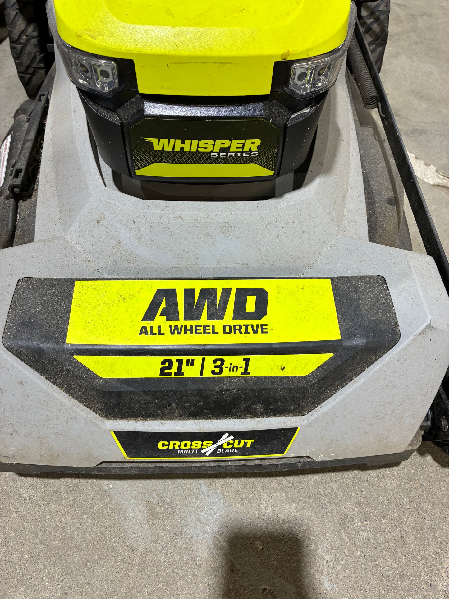 Ryobi 40V HP Brushless AWD 21" Battery-Powered Lawn Mower with Batteries & Charger