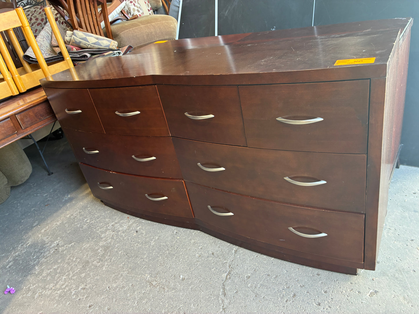 Kathy Ireland Home Curved Double Dresser